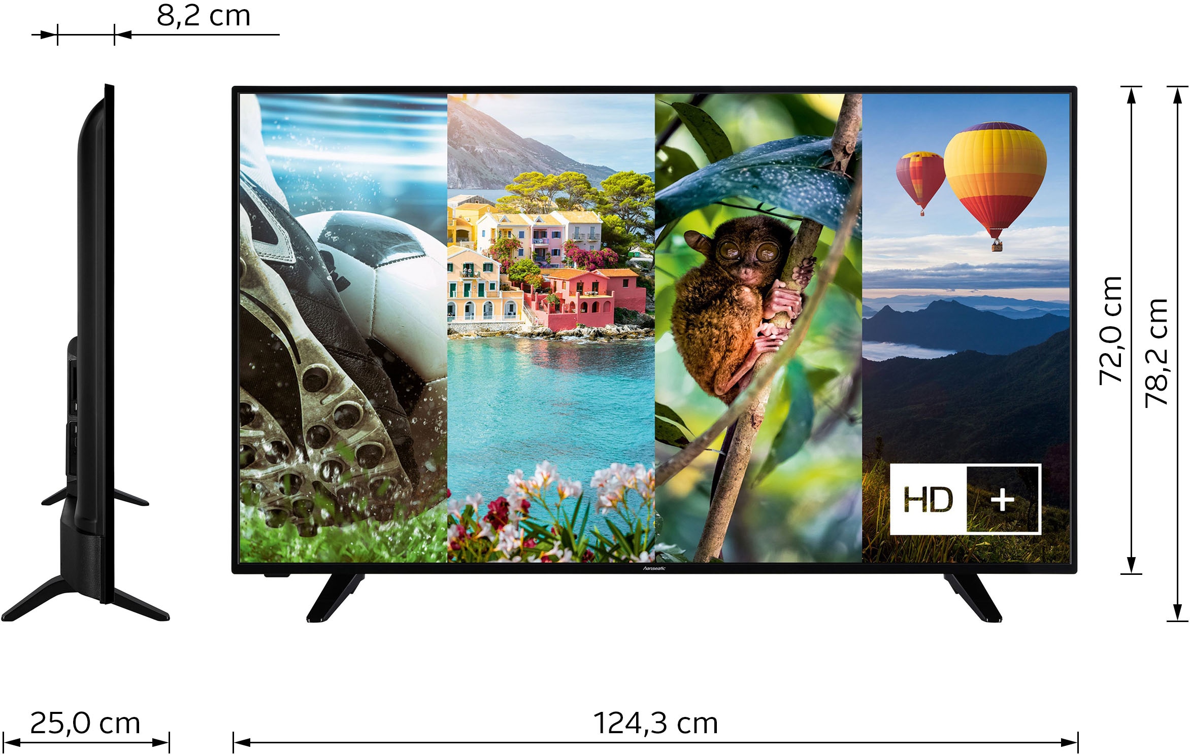 Hanseatic LED-Fernseher »55H600UDS II«, 139 cm/55 Zoll, 4K Ultra HD, Smart-TV, HDR10