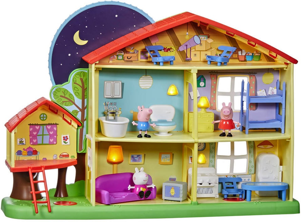 Black Friday Hasbro Spielwelt Peppa Pig Peppas Tag und Nacht Haus mit Licht und Soundeffekten BAUR