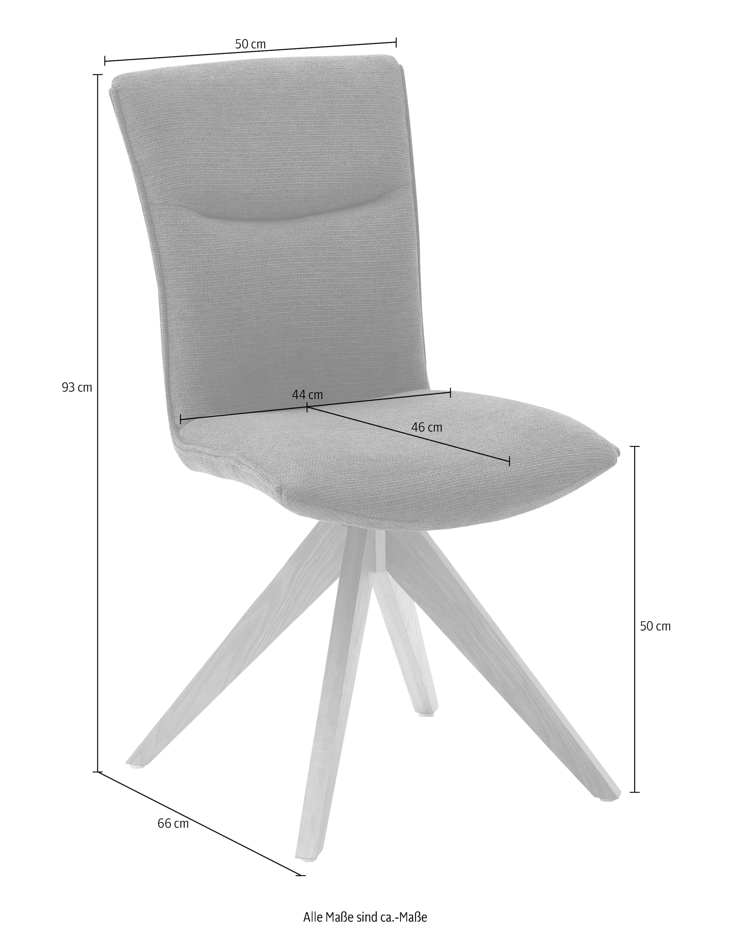 MCA furniture Esszimmerstuhl »Odense«, (Set), Optik, in Chenille Set, bis kaufen 120 St., Stoffbezug BAUR | 180° kg 2 drehbar, 2er