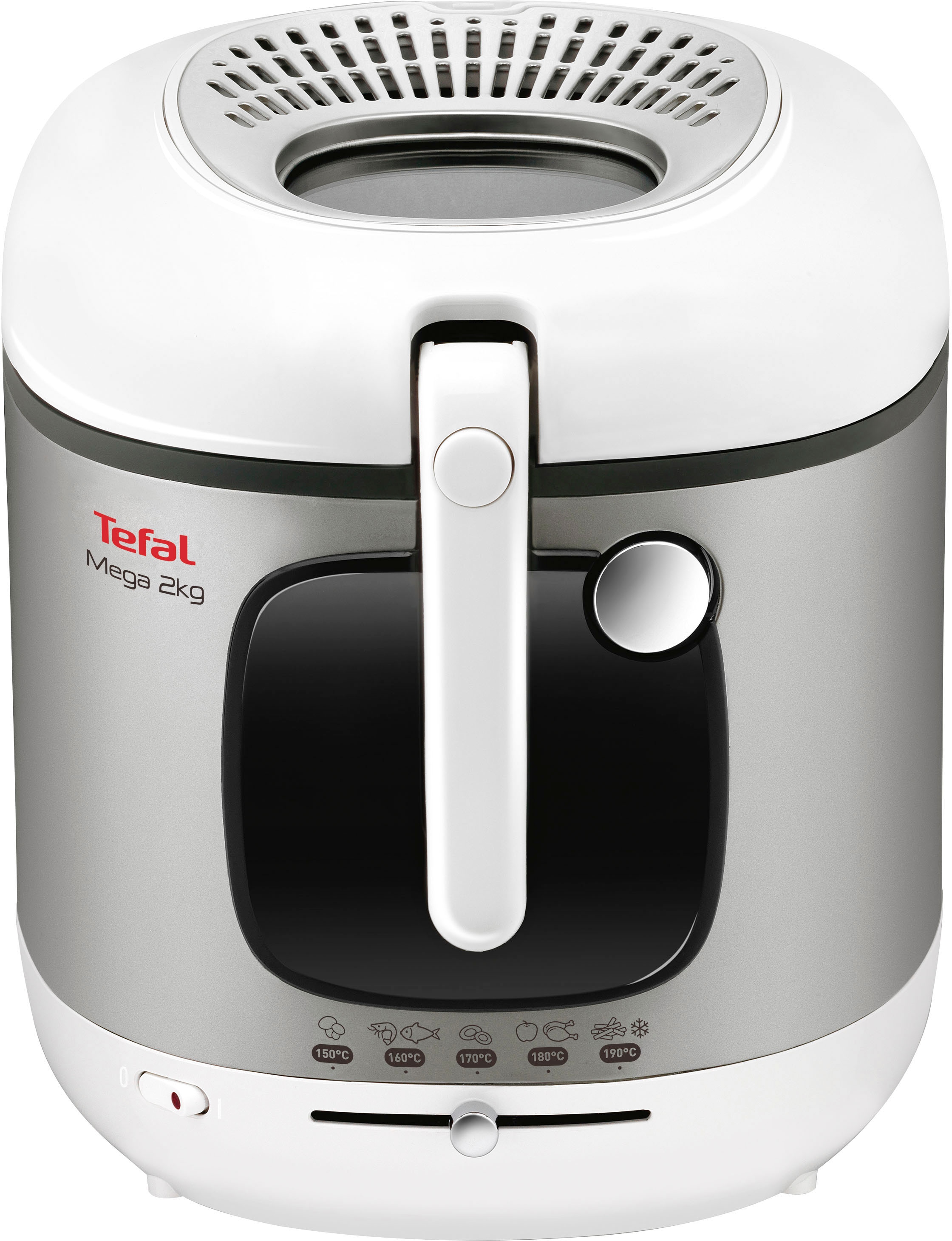 Tefal Fritteuse "FR4800 Mega XXL", 2100 W, Fassungsvermögen 3,3 l, herausnehmbarer Innenbehälter, Anti-Geruch-Filter, Si