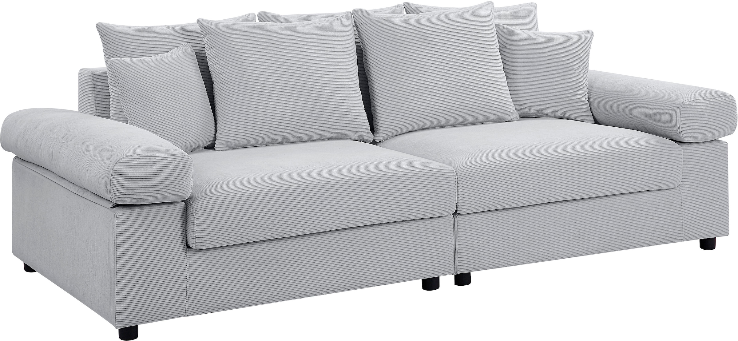 ATLANTIC home collection Big-Sofa, XXL-Sitzfläche, mit im frei Federkern, stellbar bestellen mit Cord-Bezug, Raum BAUR 