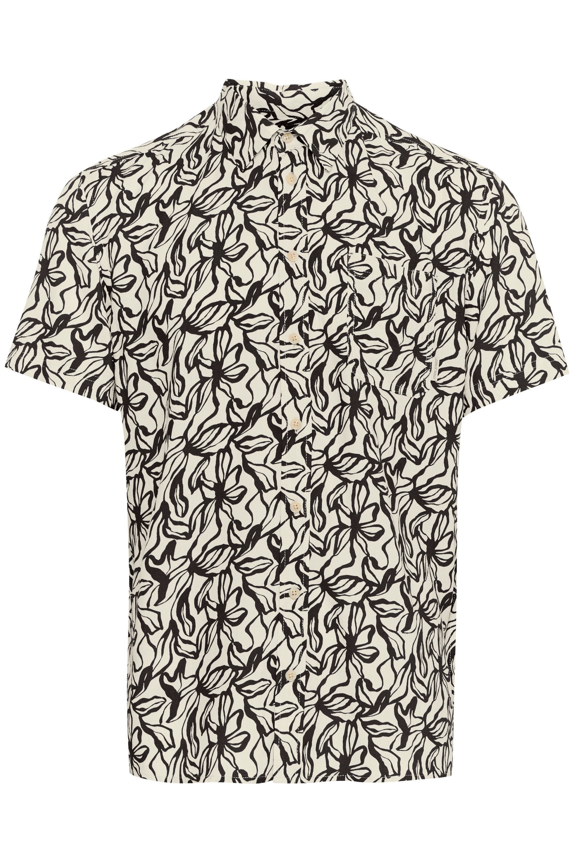 Blend Kurzarmhemd "BHAVIAN" Lässiges gemustertes Kurzarmhemd und Brusttasch günstig online kaufen