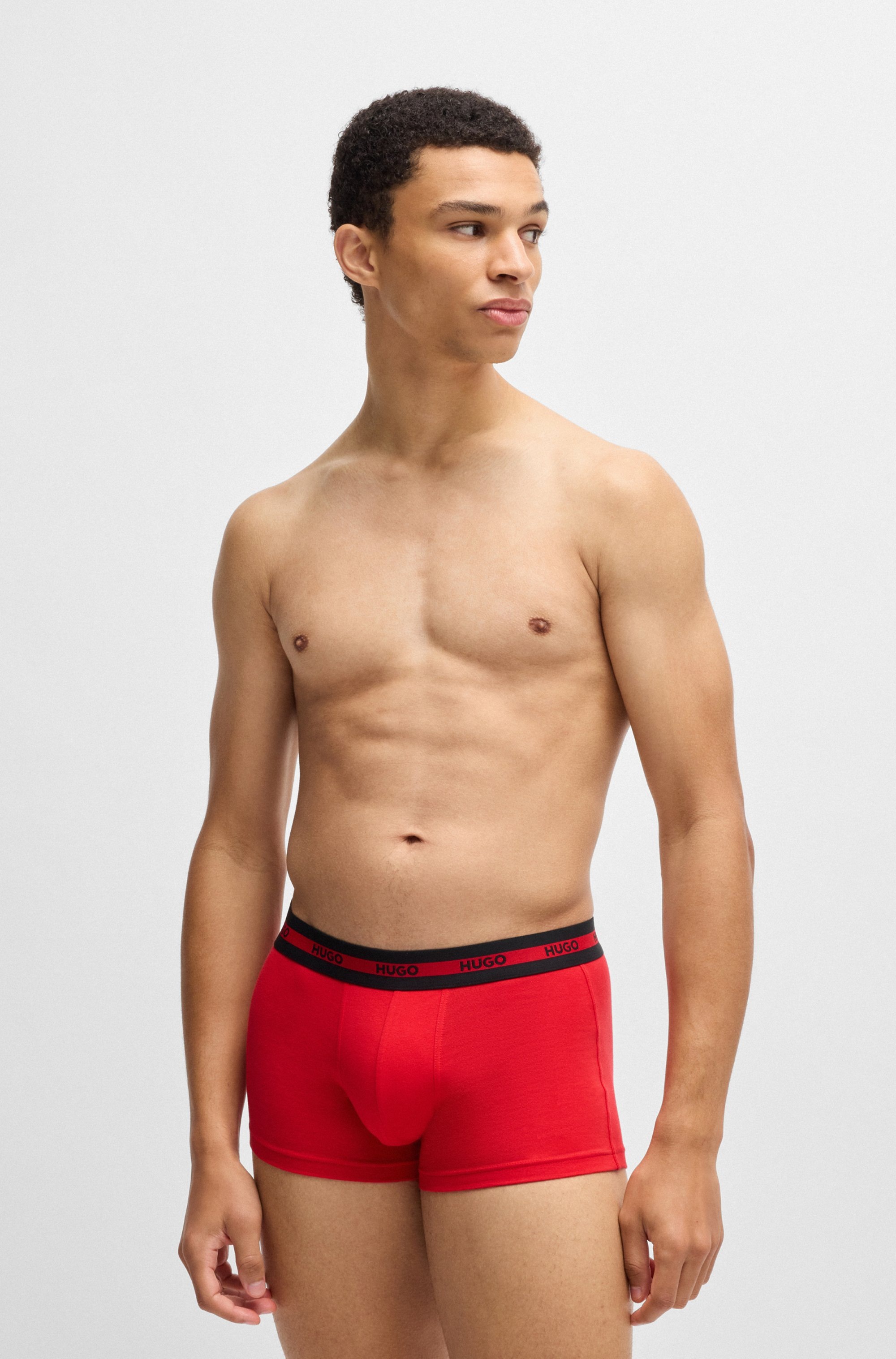 HUGO Underwear Trunk »TRUNK TRIPLET DESIGN«, (Packung, 3 St.), mit Logobund