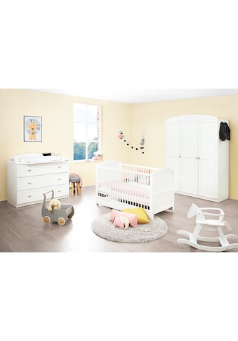 Babyzimmer-Komplettset »Laura, breit groß«, (Set, 3 St., Kinderbett, Schrank,...