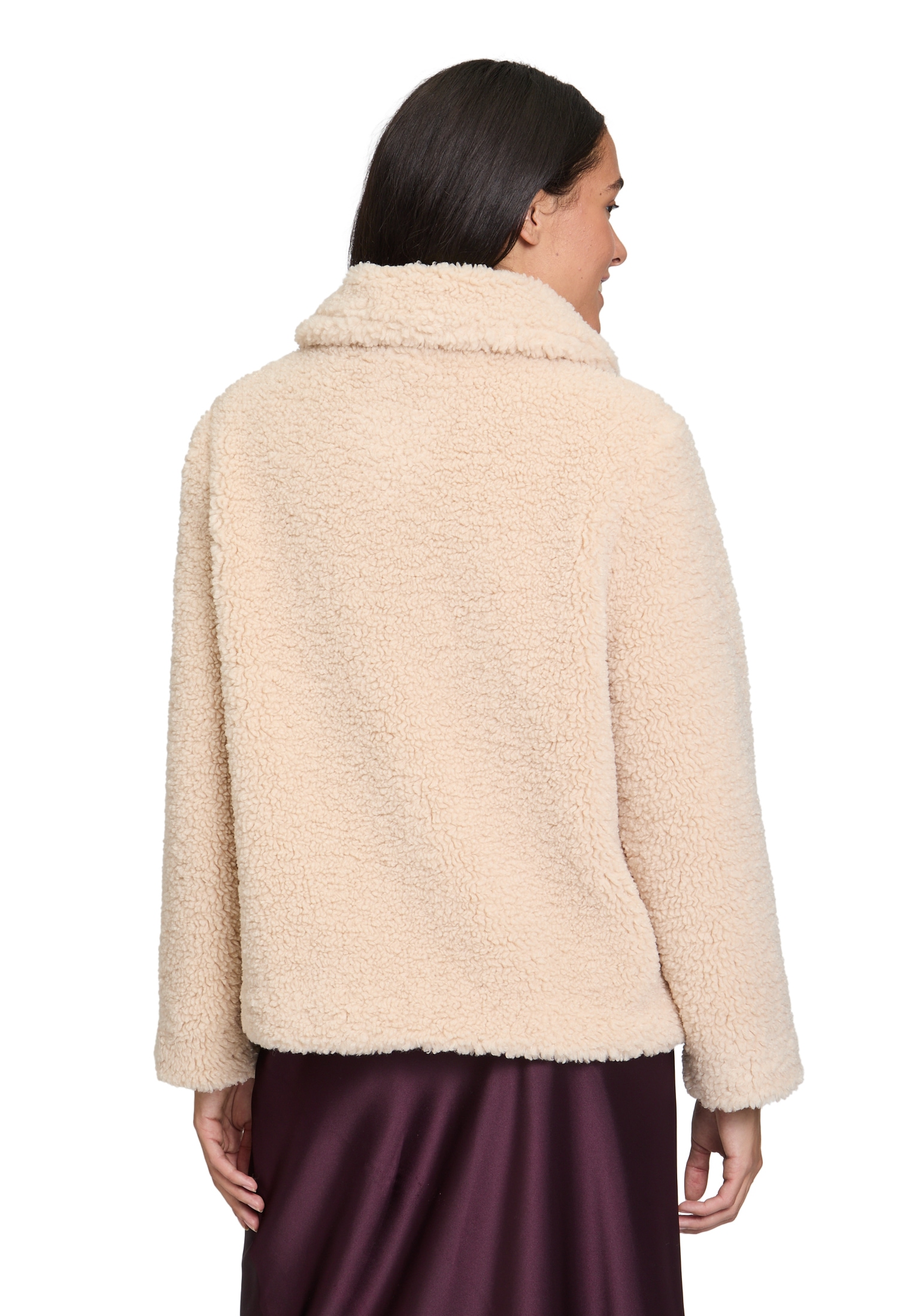 Cartoon Plüschjacke »Cartoon Damen Plüschjacke mit Kragen«