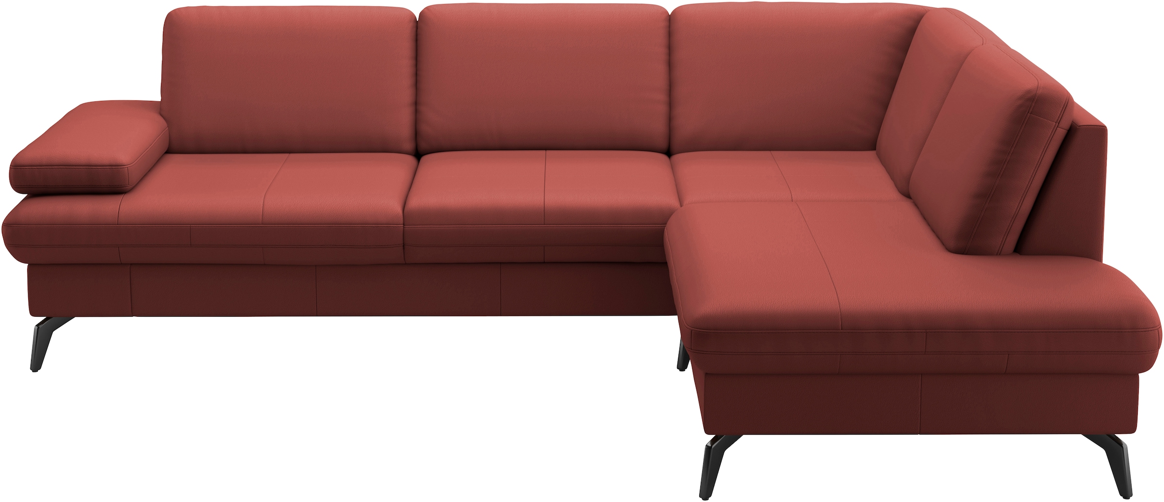 sit&more Ecksofa "Morris L-Form, inkl. Sitztiefenverstellung" wahlweise mit Armteilverstellung, Schlaffunktion & Bettkasten