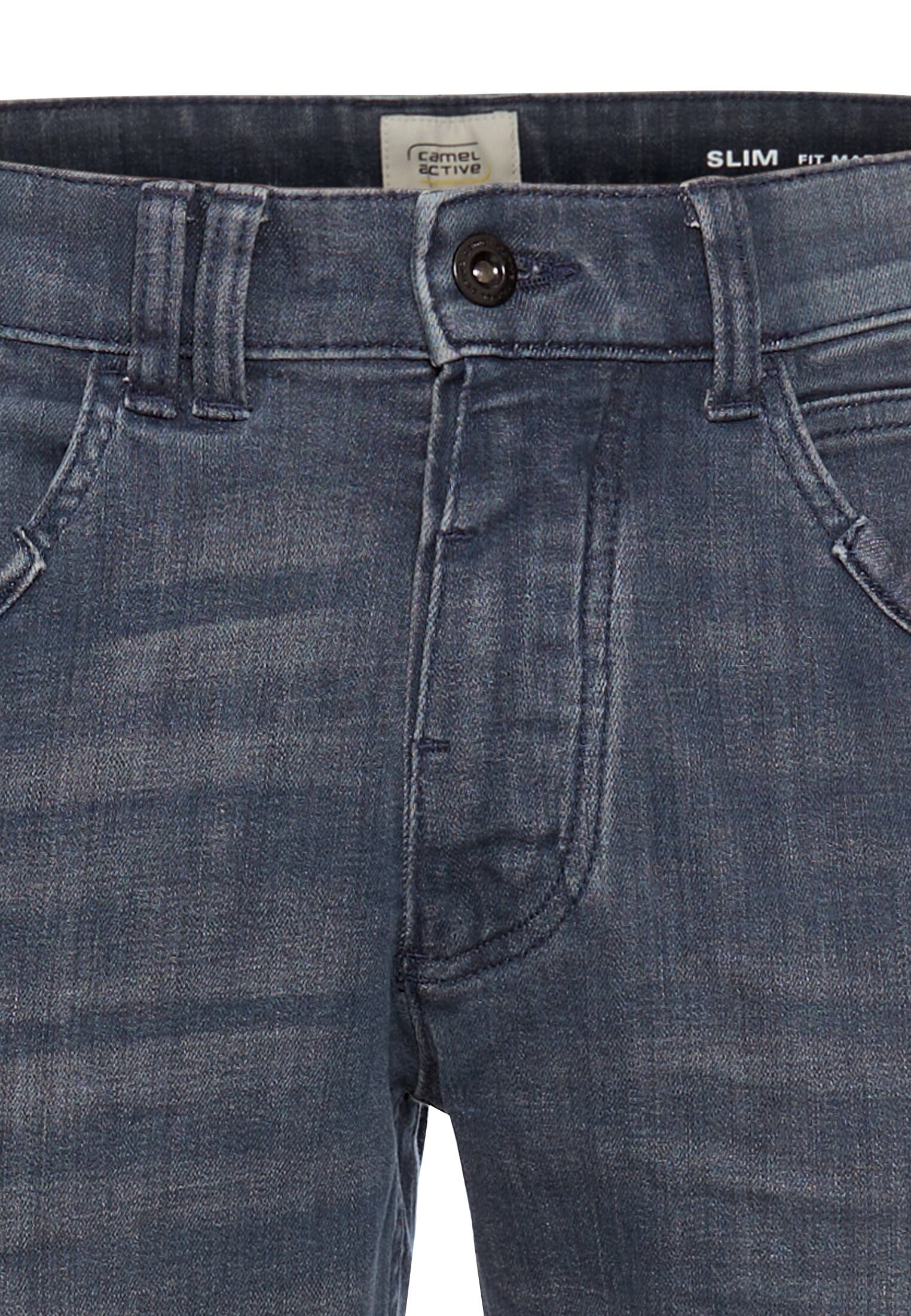 camel active Slim-fit-Jeans, mit Leder-Badge