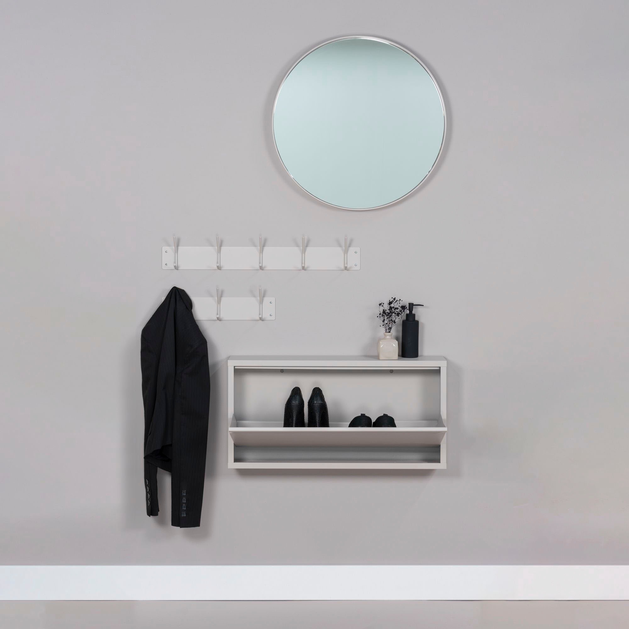 Spinder Design Garderobenhaken Metall, Zeitloses Design, 3 Haken, Breite 40 cm