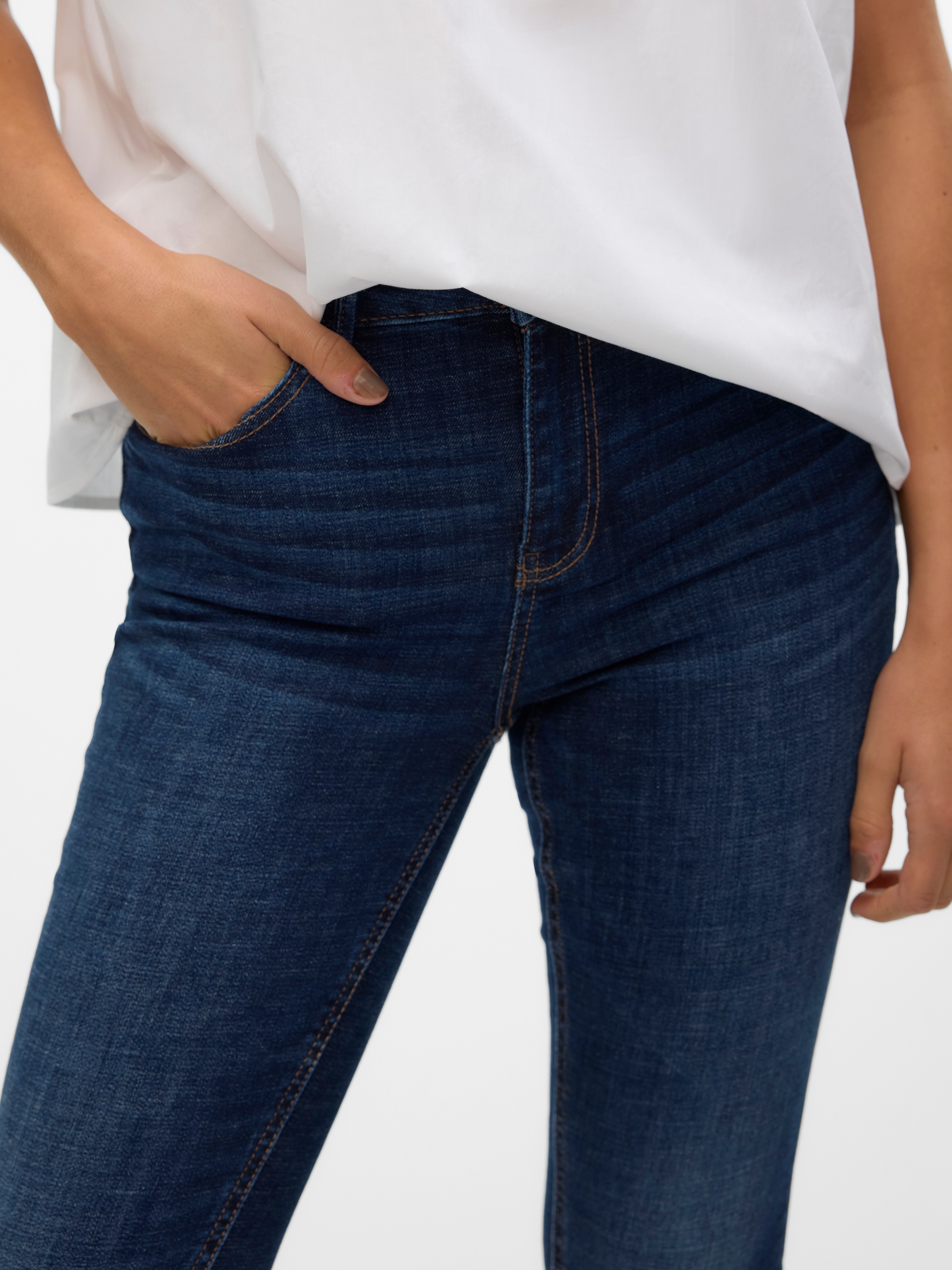 Thumbnail - Vero Moda Skinny-fit-Jeans "VMFLASH MR SKINNY JEANS LI3303 GA NOOS" Baumwollmischung mit Stretch, regular waist, skinny ...