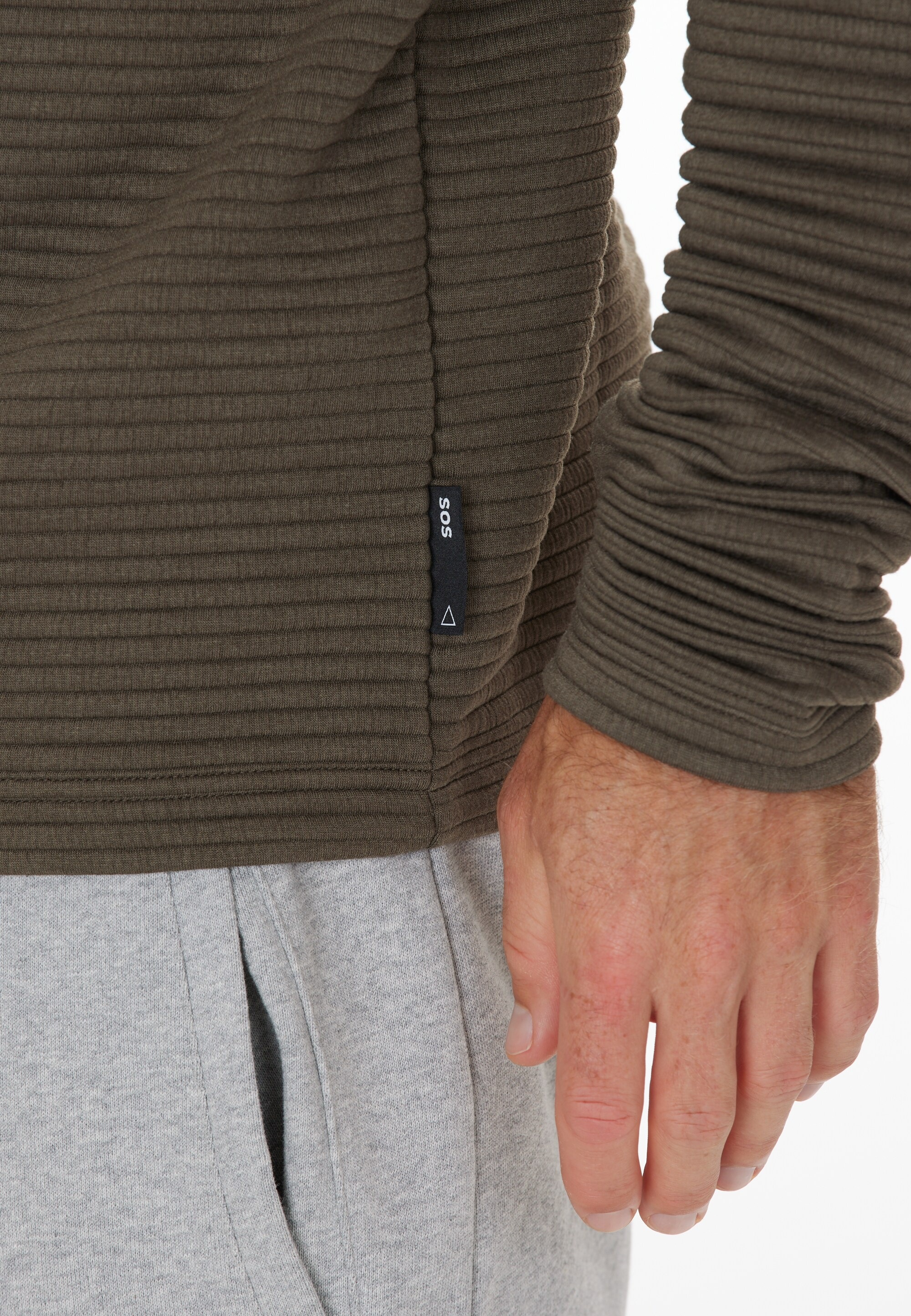 SOS Sweatjacke »Muju«, mit stilvollem Logodetail
