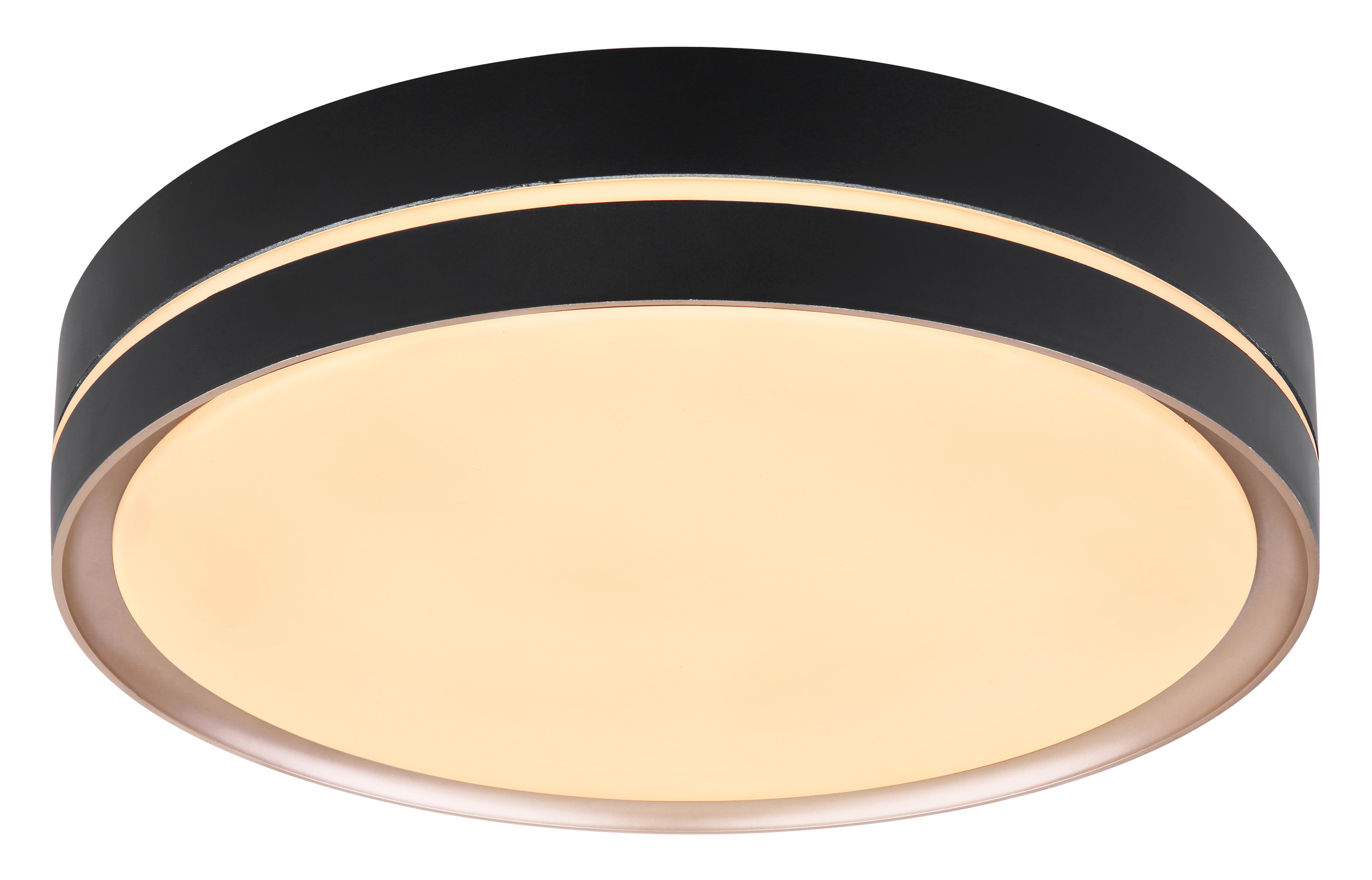 GLOBO LIGHTING Deckenleuchte »MANNI« LED-Modul 1 Stk. Deckenleuchte schwarz/bronze, LED dimmbar, Fernbedienung