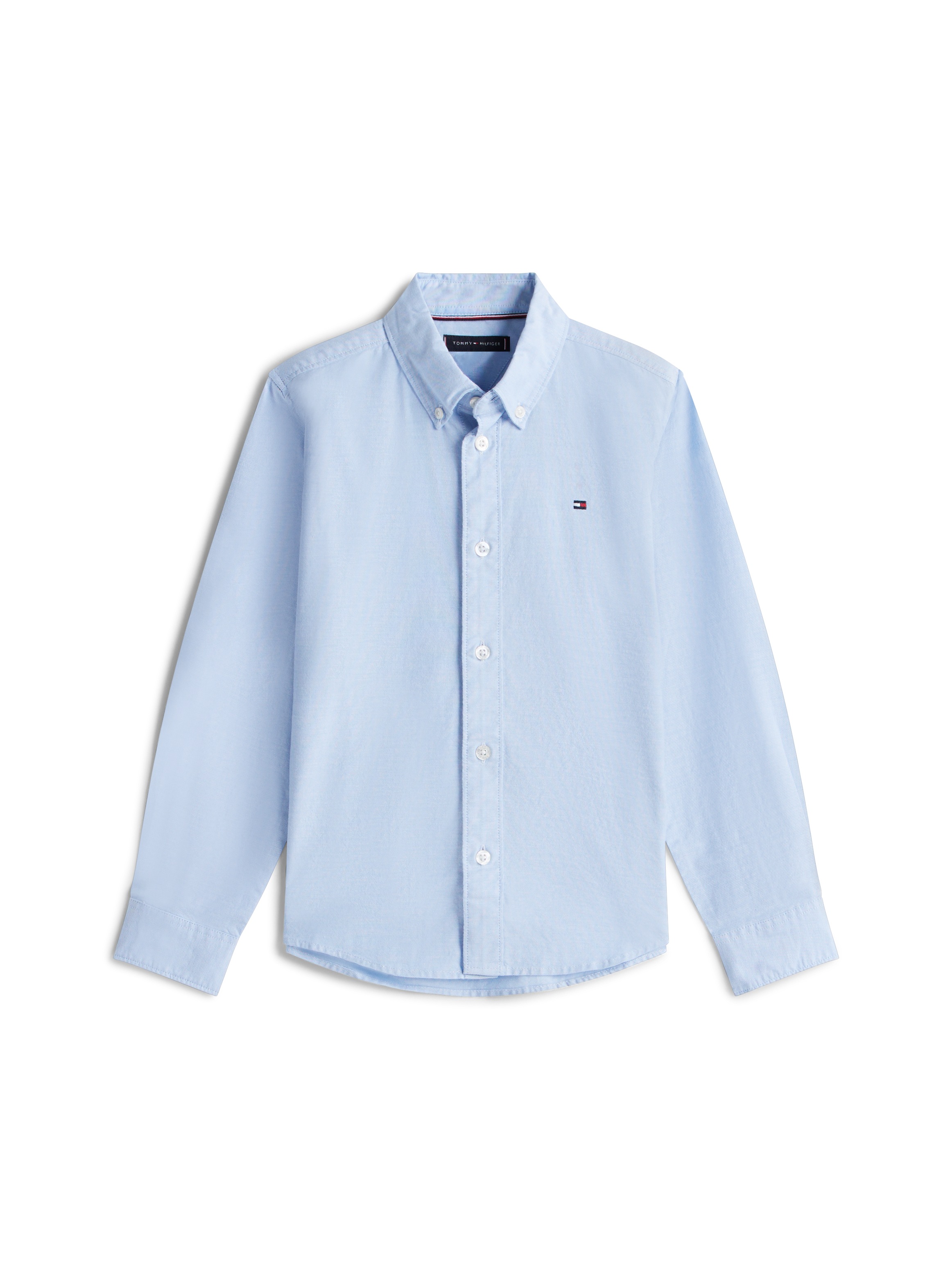 Thumbnail - Tommy Hilfiger Langarmhemd "FLAG OXFORD SHIRT LS" mit Logostickerei