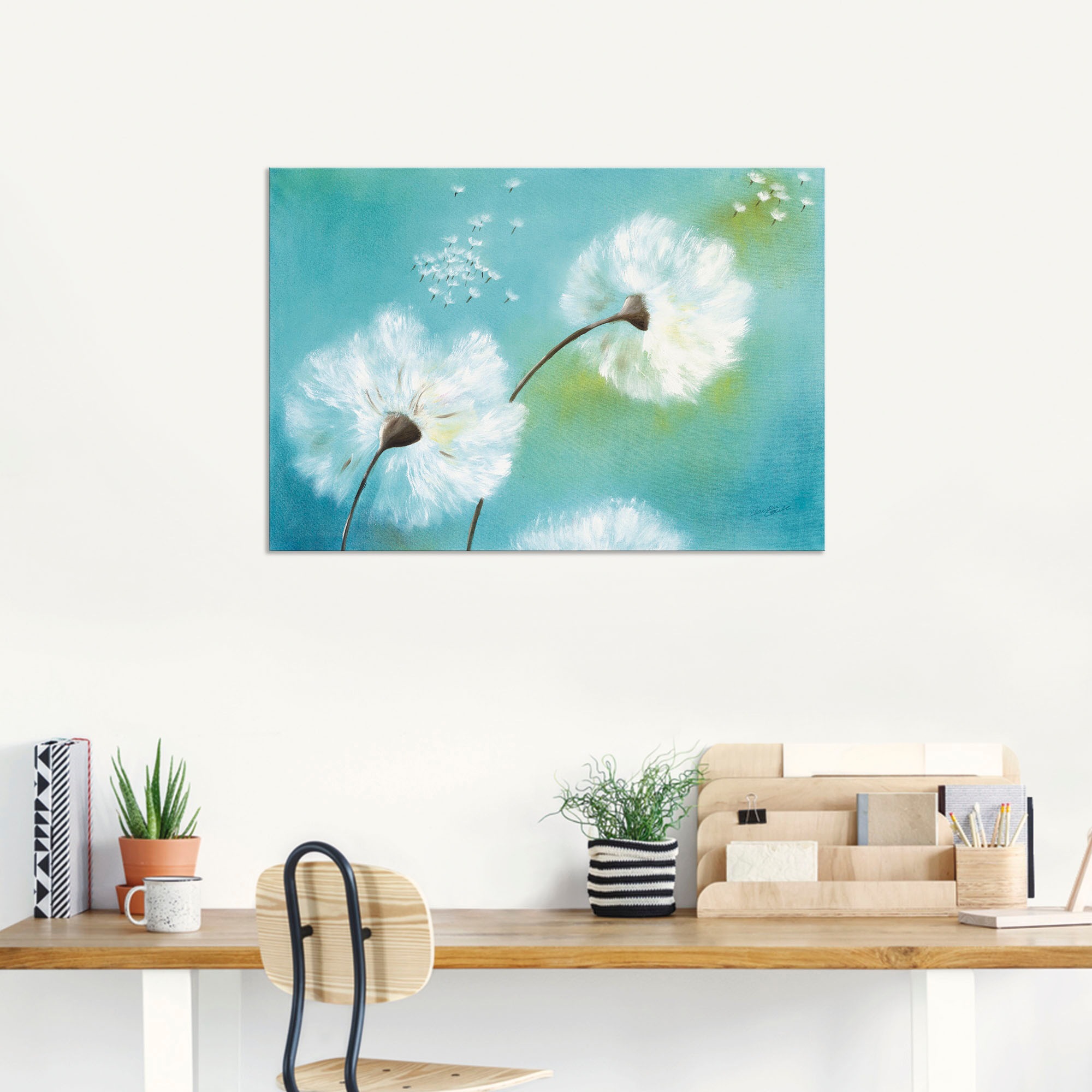 Artland Wandbild »Pusteblumen«, Blumen, (1 St.), als Alubild, Outdoorbild, Leinwandbild, Poster, Wandaufkleber