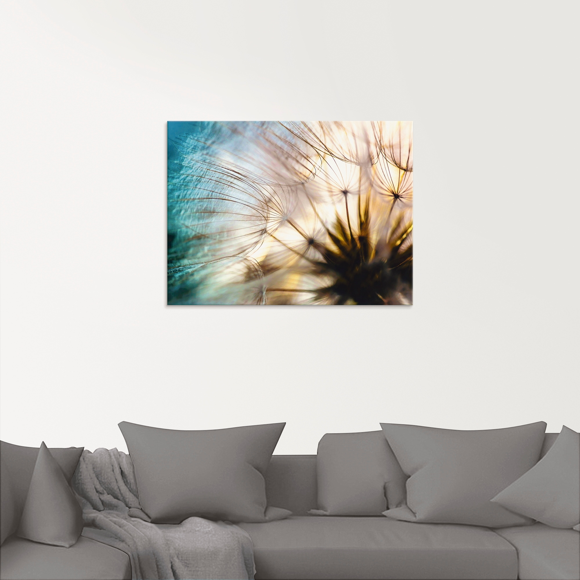 Artland Glasbild »Pusteblume Makro abstrakt«, Blumen, (1 St.), in verschiedenen Größen