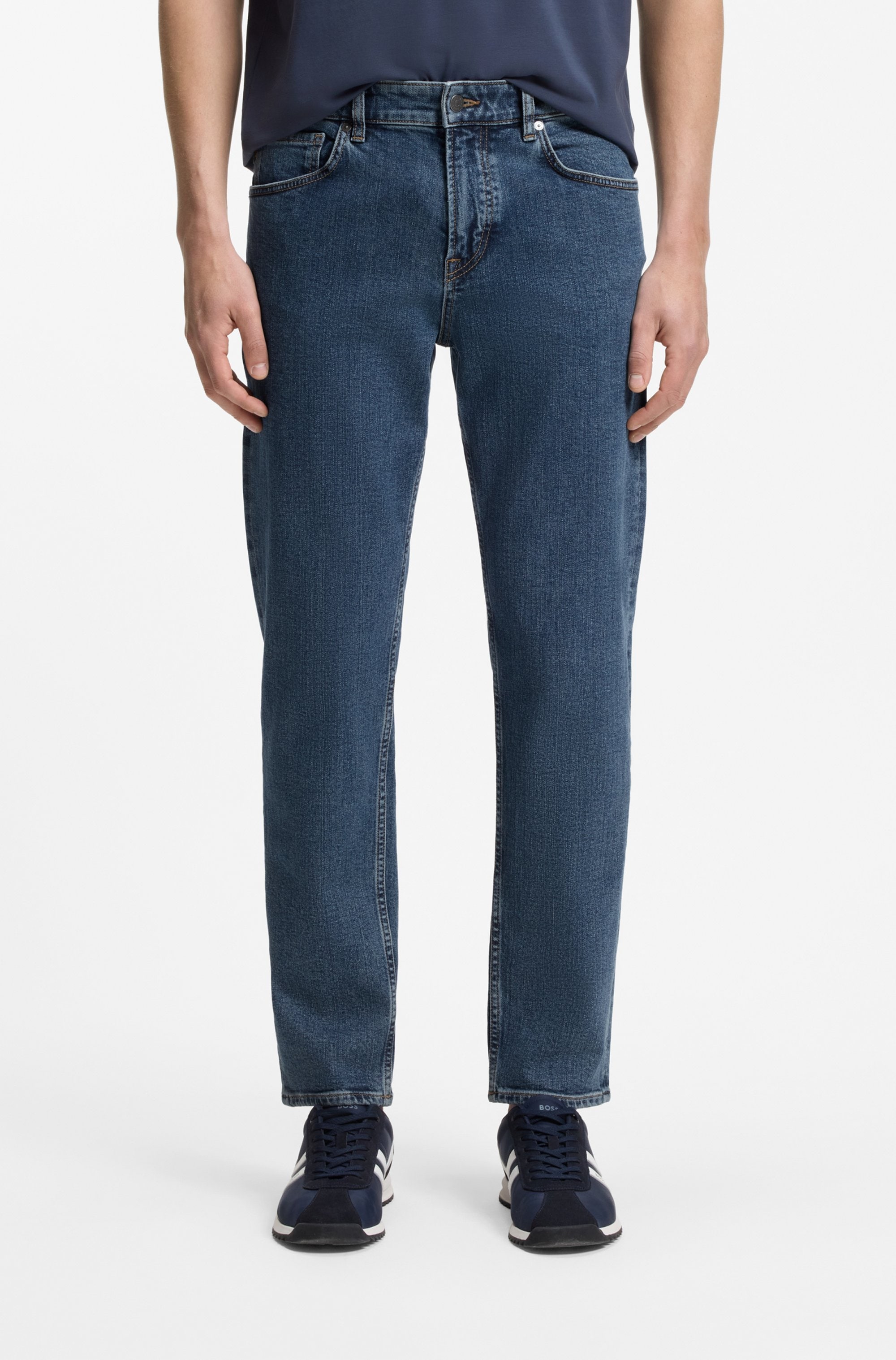 BOSS ORANGE »RE.MAINE« Regular Fit, Baumwoll-Mix, used washed