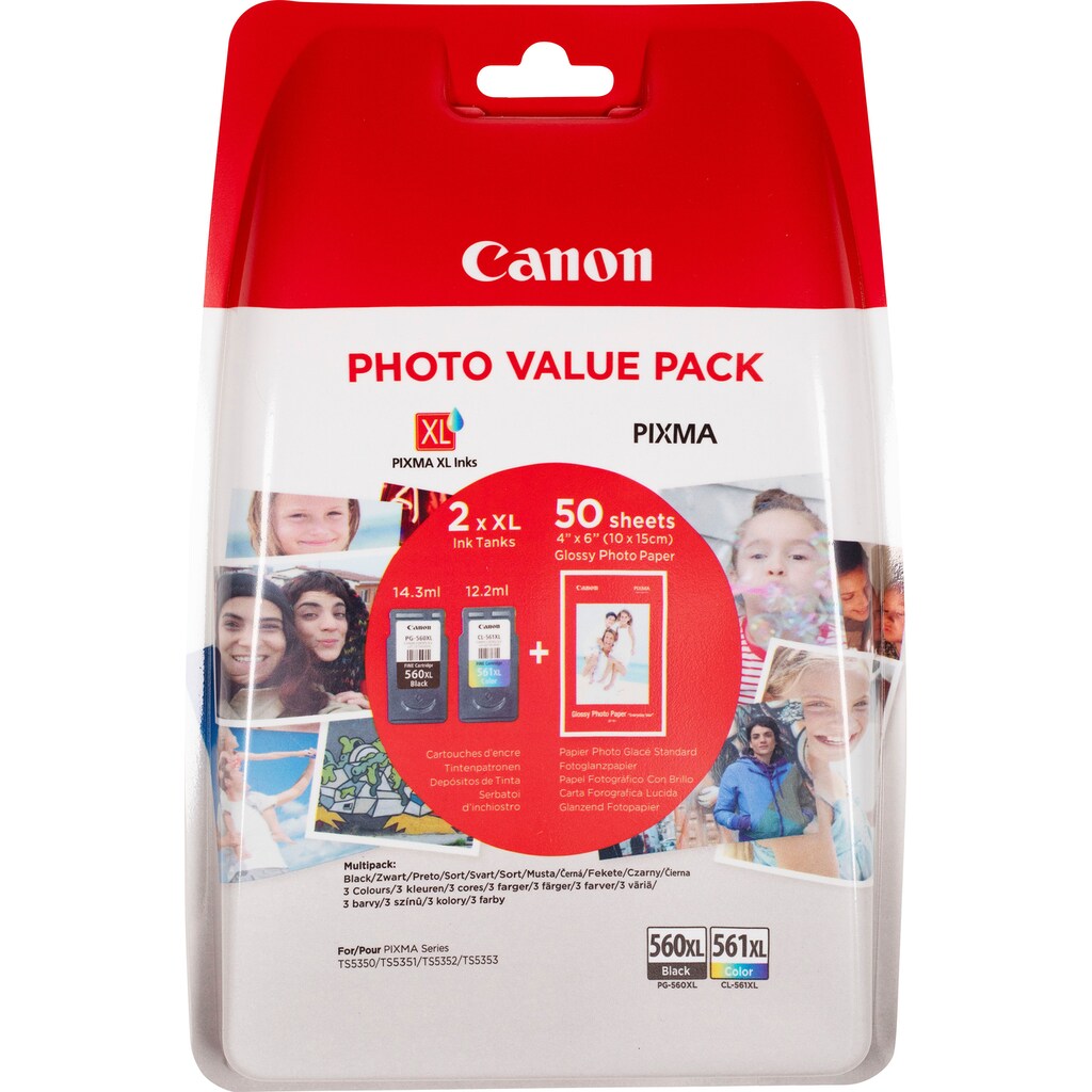 Canon Tintenpatrone »PG-560XL /CL-561XL«, (Spar-Set)