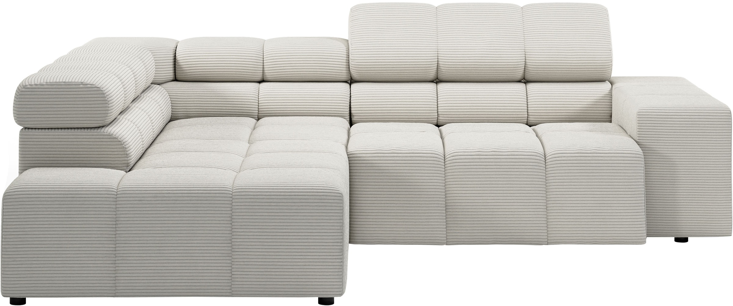 INOSIGN Ecksofa "Ancona, incl. Kopfteilverstellung + 3 Zierkissen, L-Form, günstig online kaufen