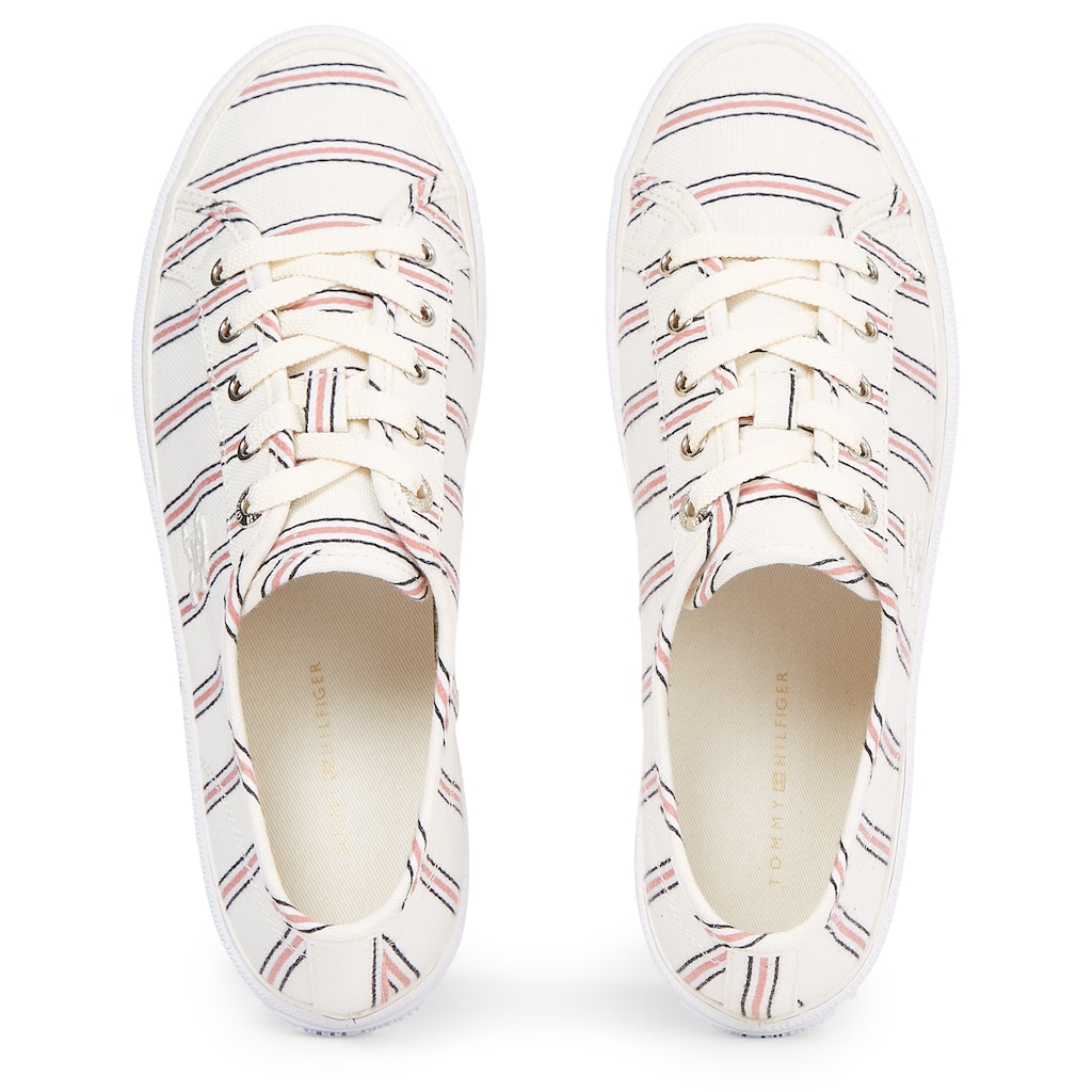 Tommy Hilfiger Plateausneaker »VULC CANVAS SNEAKER SHIRTING«