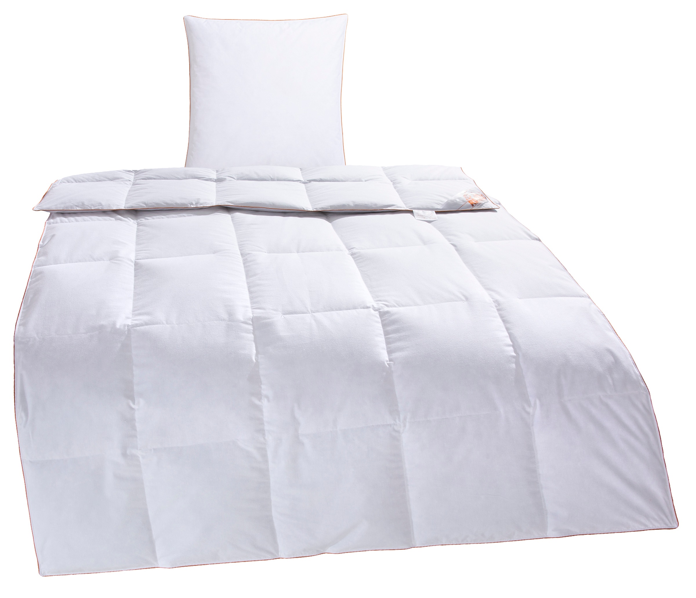 RIBECO Daunenbettdecke + Kopfkissen "Richard, Bettwaren-Set in 135x200 oder günstig online kaufen