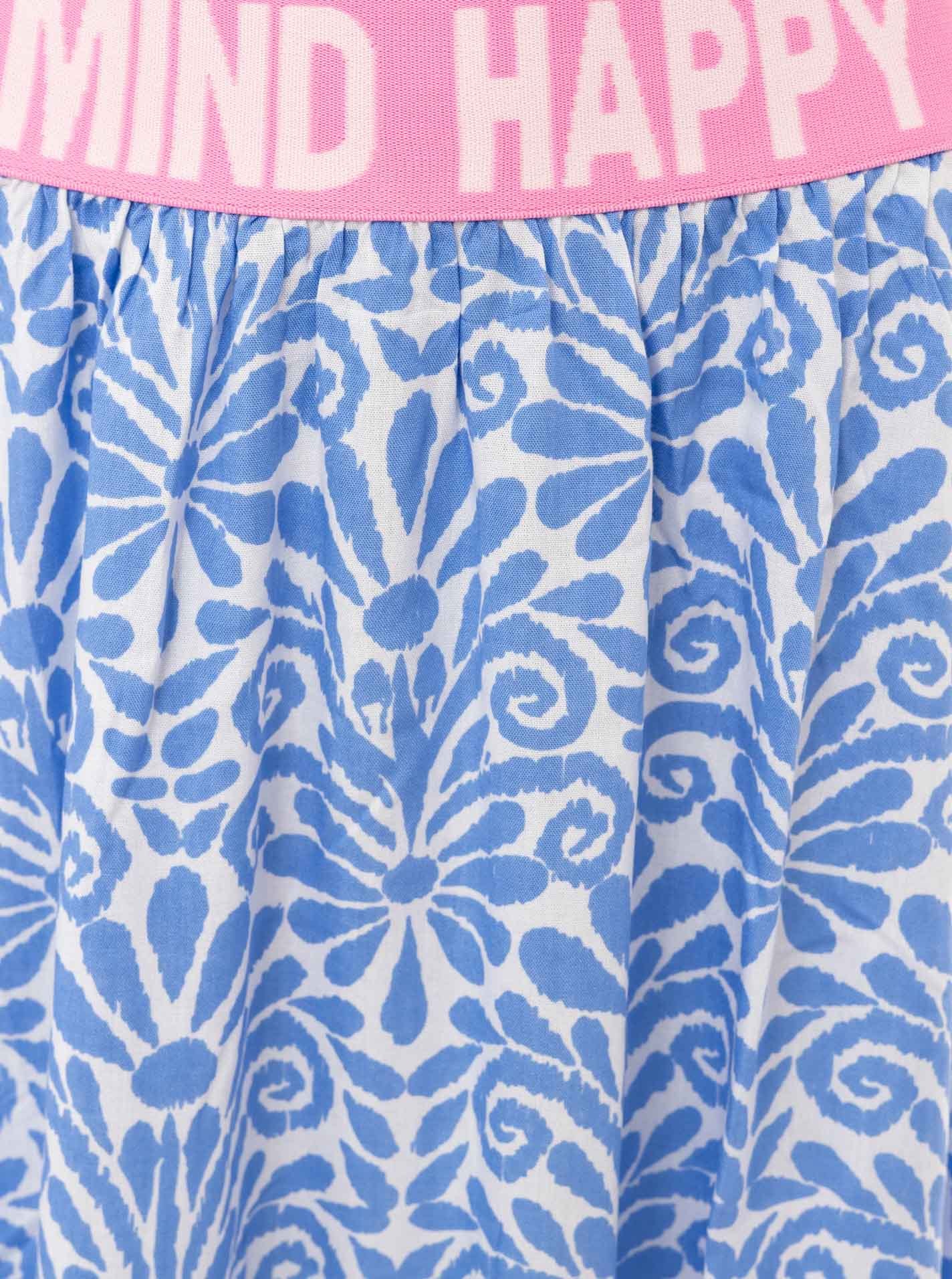 Zwillingsherz Maxirock »"Geometric Flowers"« Florales Muster, Gummizug mit Schrift, leichtes Material, knöchellang