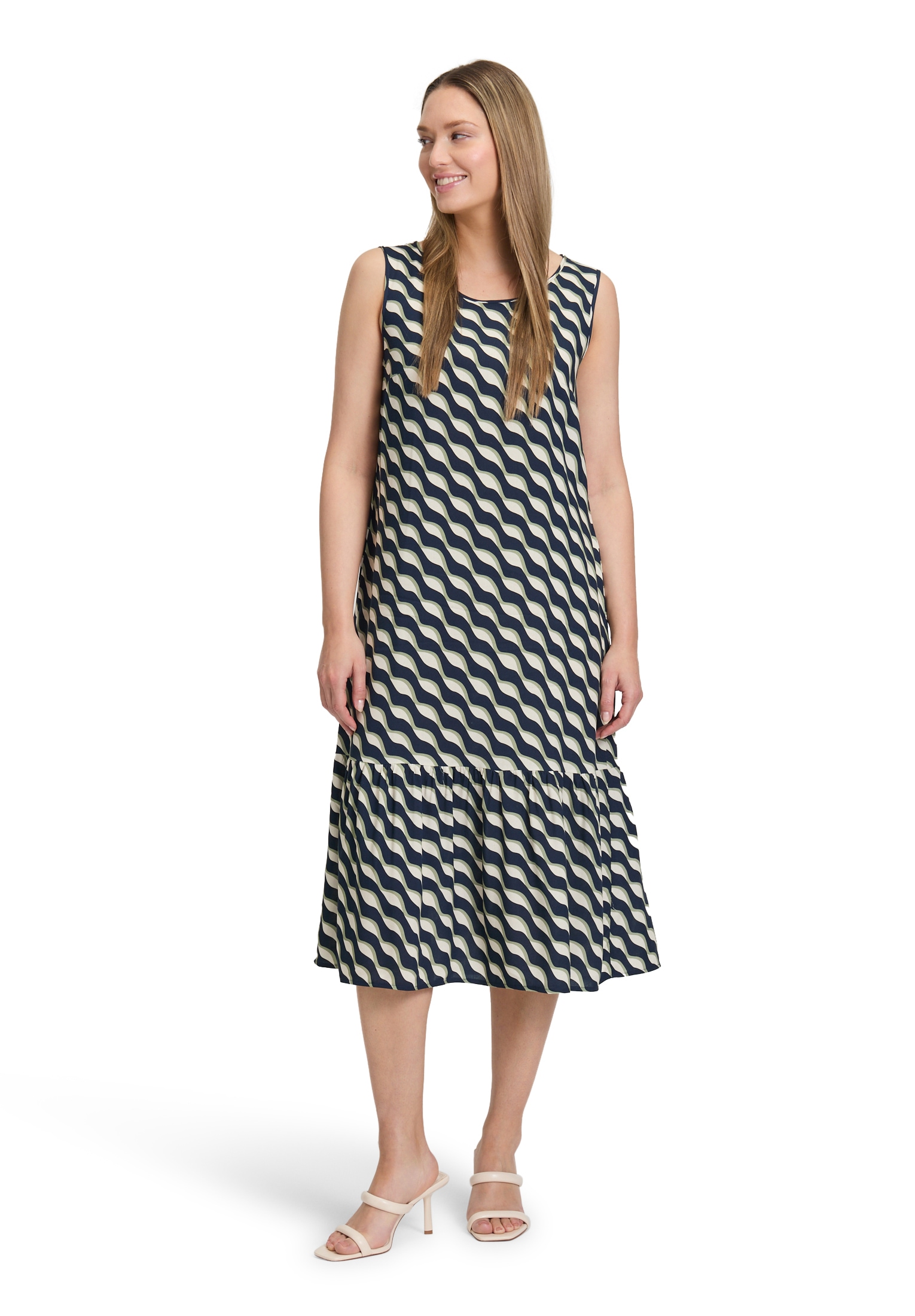 Betty Barclay Sommerkleid "Betty Barclay Stufenkleid weiter Ausschnitt" günstig online kaufen