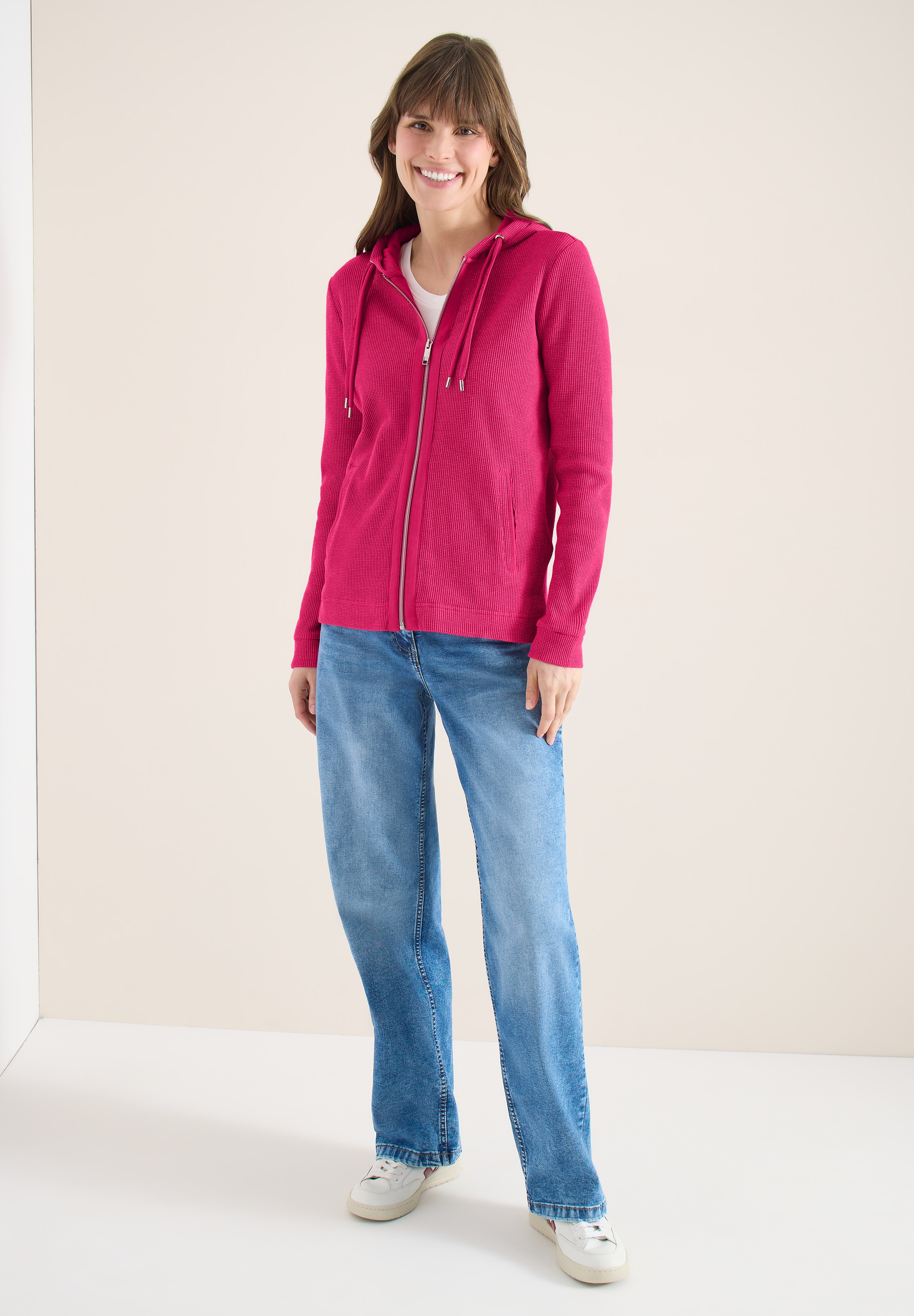 Cecil Sweatjacke mit Kapuze