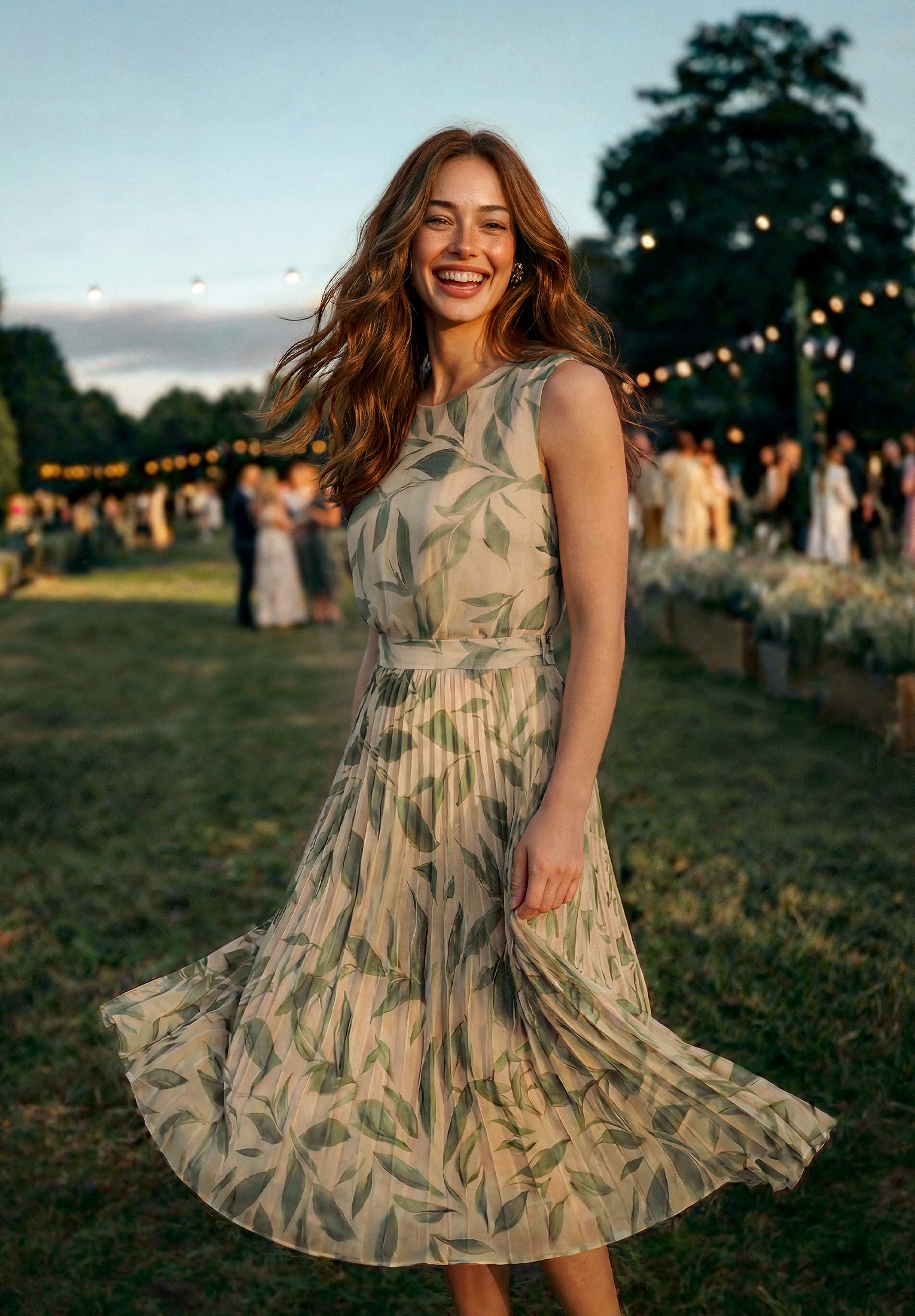 Betty&Co Chiffonkleid »Damen mit Plissee« Ohne Tasche