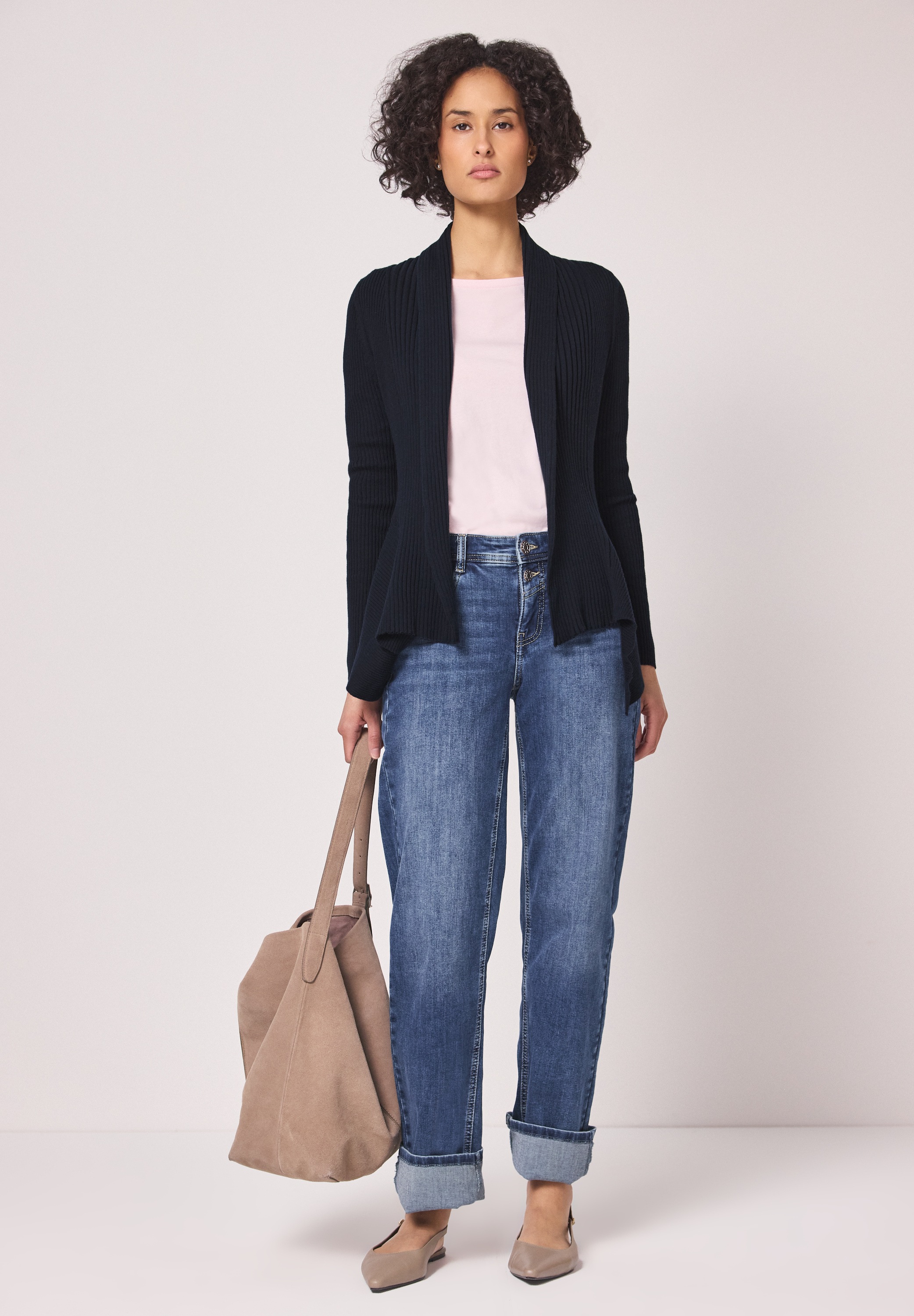 STREET ONE Strickjacke Feinstrick