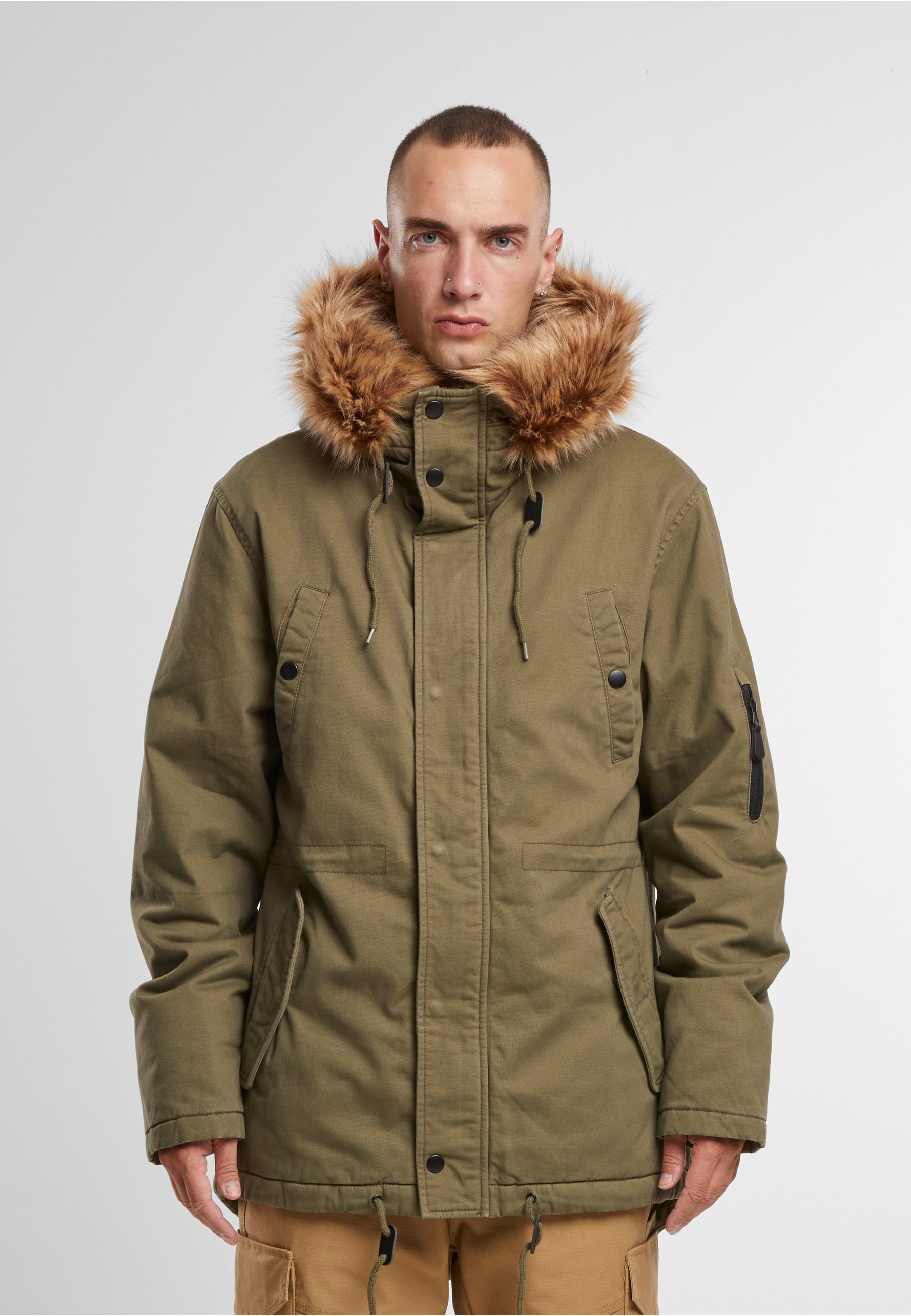 Brandit Parka »Brandit Brandit Men Fish Tail Parka« 1 Stk. tlg. mit Kapuze
