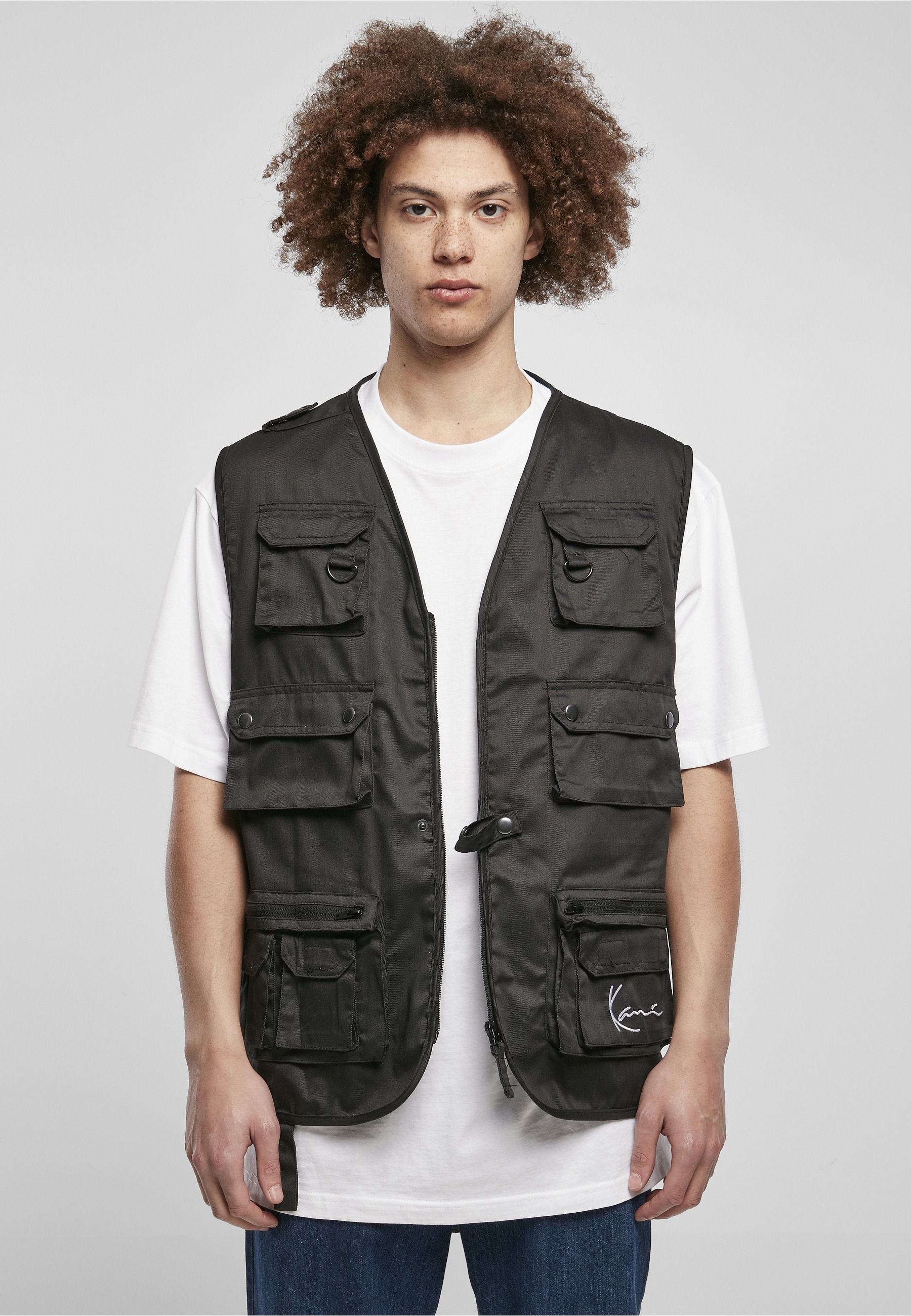 Karl Kani Steppweste »Karl Kani KK Small Signature Vest black« 1 Stk.
