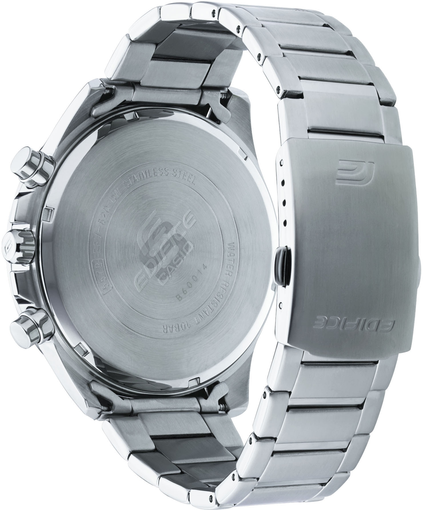 CASIO EDIFICE Chronograph, Quarzuhr, Armbanduhr,Herrenuhr, Edelstahlarmband,bis 10bar wasserdicht