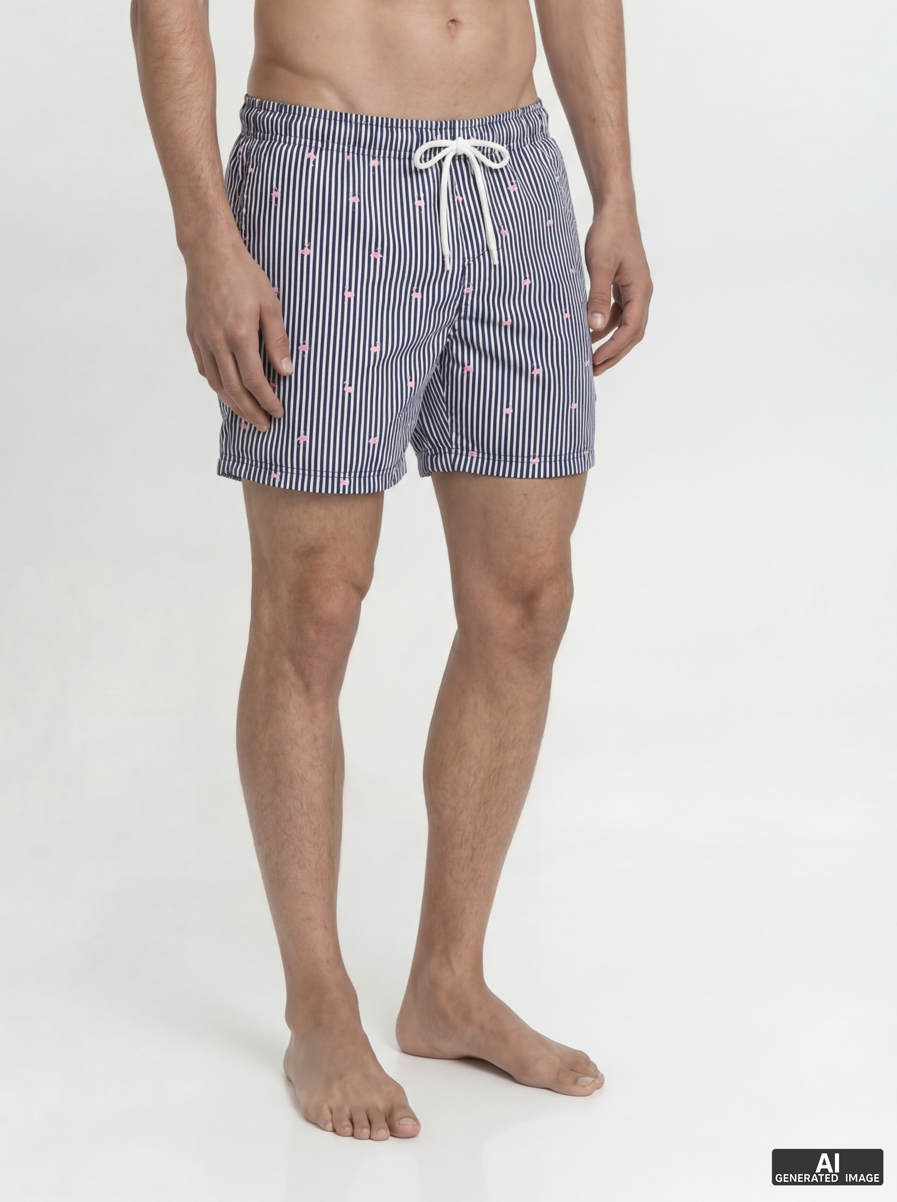 Jack & Jones Badeshorts "JPSTMAUI BREEZE MINI STRIPE SWIM SRT SN" Kunstfaser, normal geschnitten