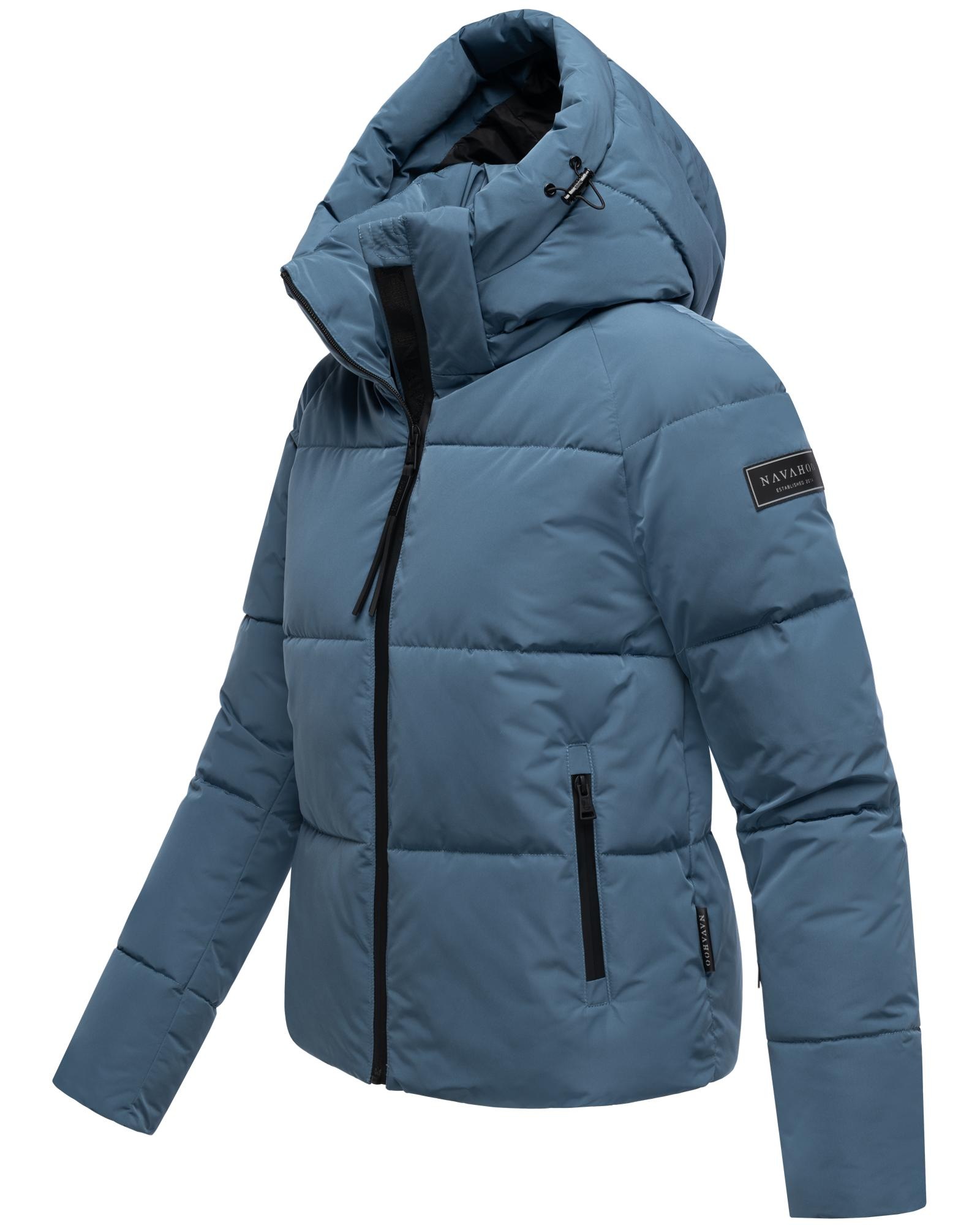 Navahoo Steppjacke »Frostherz XIV«, mit Kapuze, Kurze gesteppte Damen Winterjacke mit abnehmbarer Kapuze