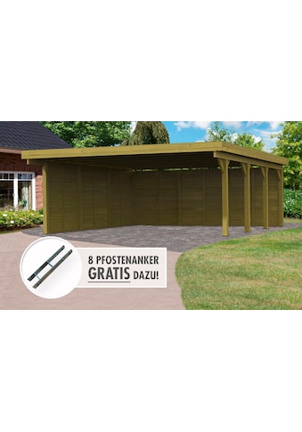 Karibu Doppelcarport »Classic 2« Holz 540 cm ...