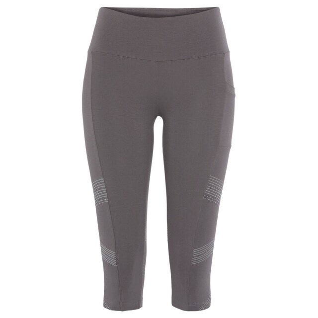 LASCANA ACTIVE Caprileggings, mit optischen Reflektortprint und Handytasche  online bestellen | BAUR