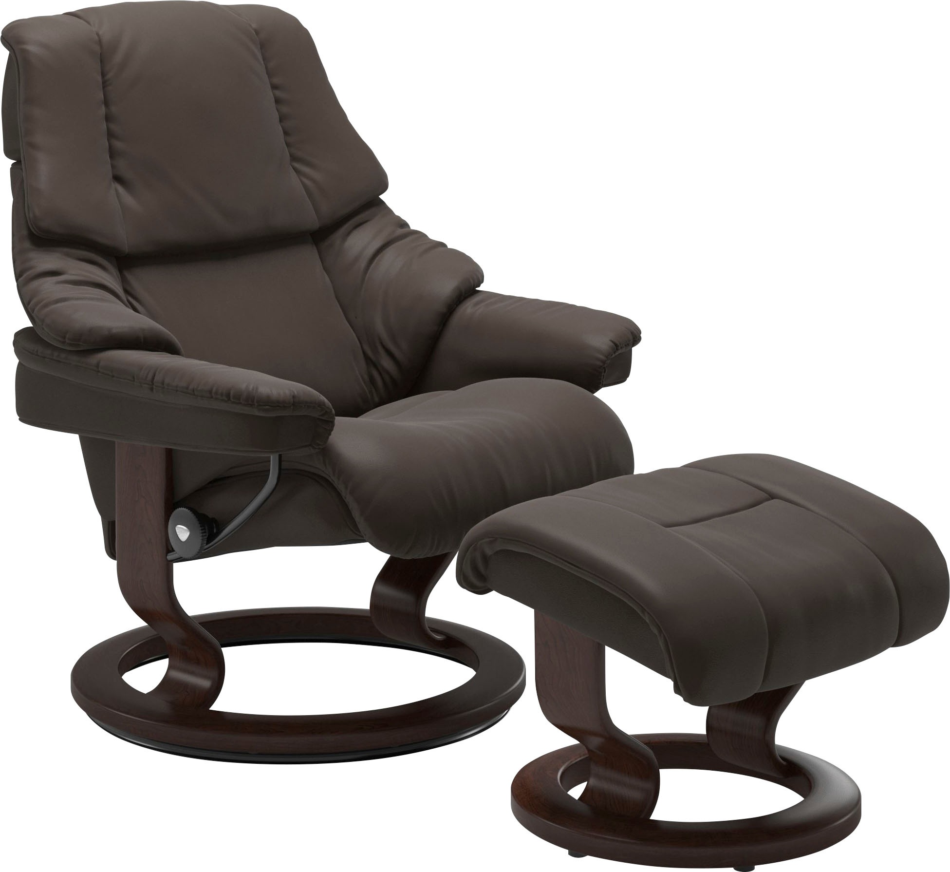 Stressless® Relaxsessel »Reno«, mit Classic Base, Größe S, M & L, Gestell Braun