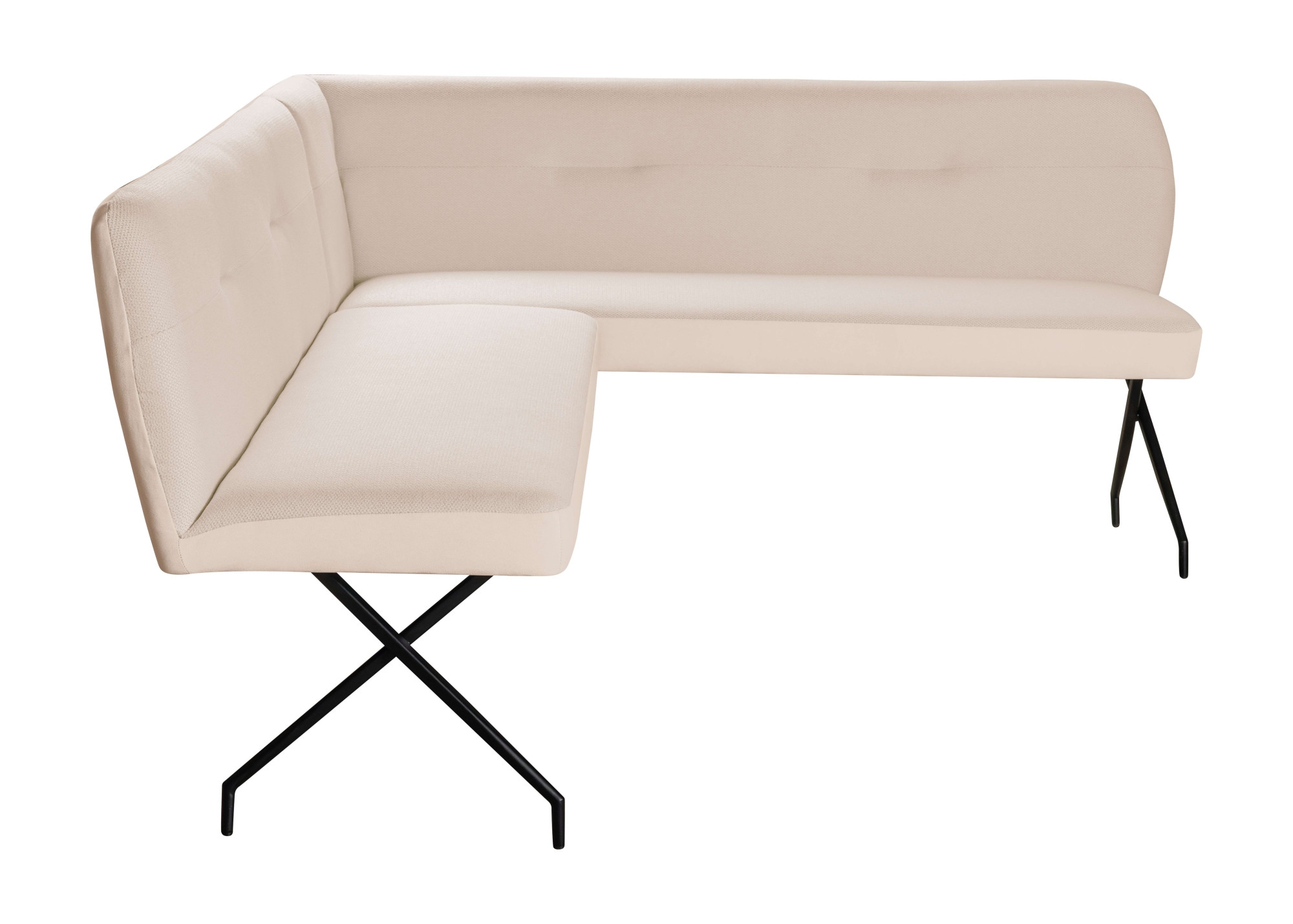 OTTO home Eckbankgruppe »Gabi Essecke, Sitzgruppe, Eckbankgruppe, Küchenbankgruppe« Set, 4tlg, 4 tlg. tlg. Stuhl: 360° drehbar (Rückst.), 2-Stoff-Design. Wellenfederung Eckbank