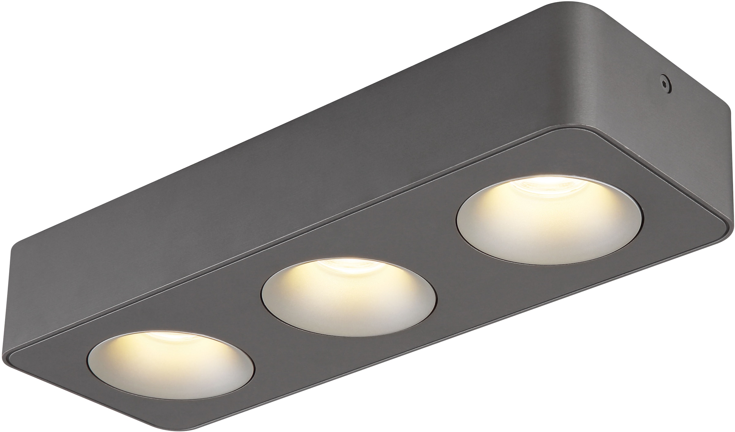 GLOBO LIGHTING LED Deckenstrahler »HANGARAU«, Leuchtmittel LED-Modul | LED fest integriert, Spot/grau/3000K/Flur/Wohnbereich/LxBxH: 1800x85x185mm