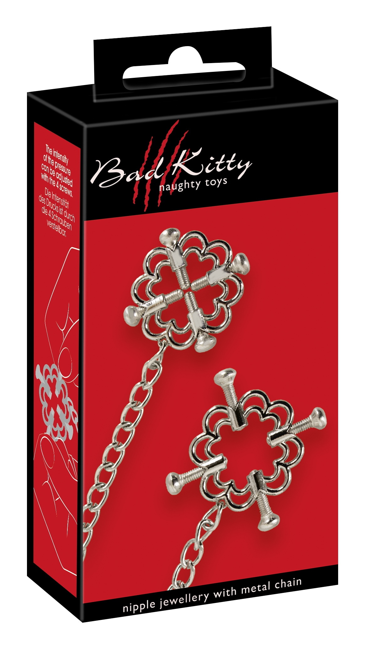 Bad Kitty Nippelklemme »Nippelklemmen Nipple Jewellery with Metal Chain«