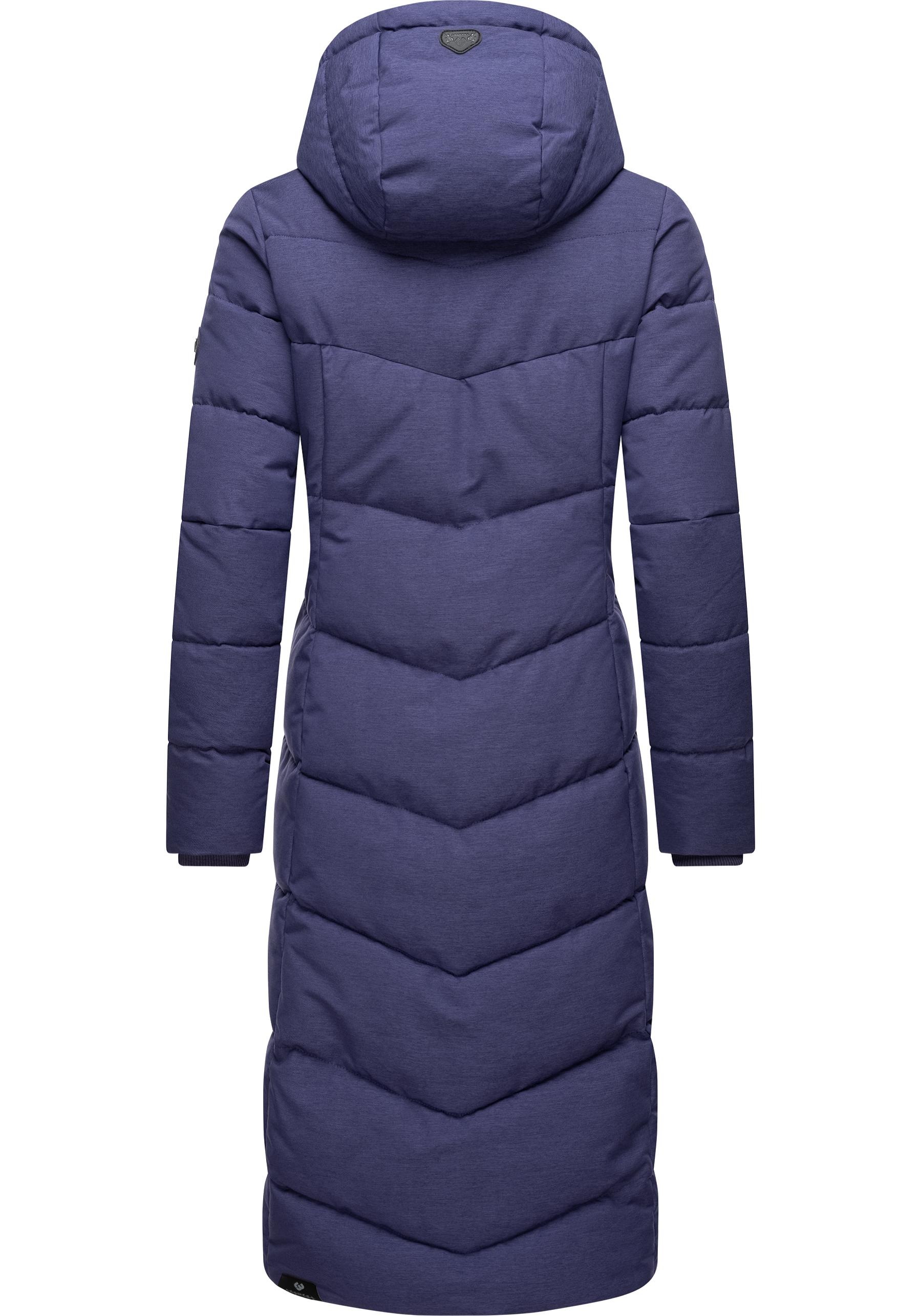 Ragwear Wintermantel »Pavla Long«, extralanger Winterparka mit Teddyfutter und Kapuze