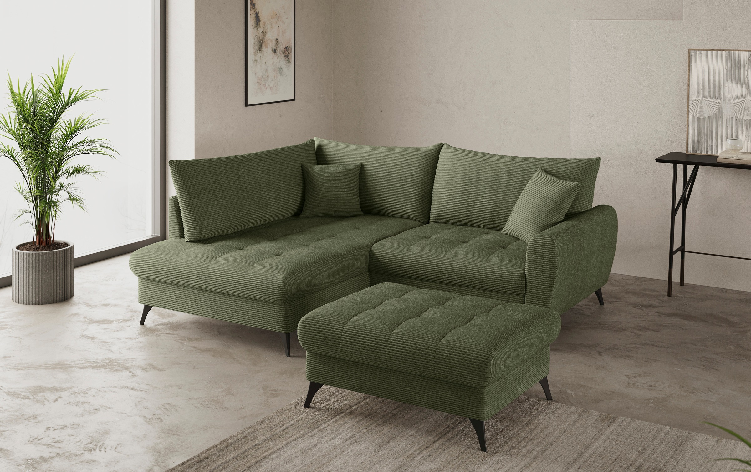 Mr. Couch Hockerbank »Blackburn II«, Passend zu der Garnitur, mit Kaltschaum, bis 140 kg belastbar