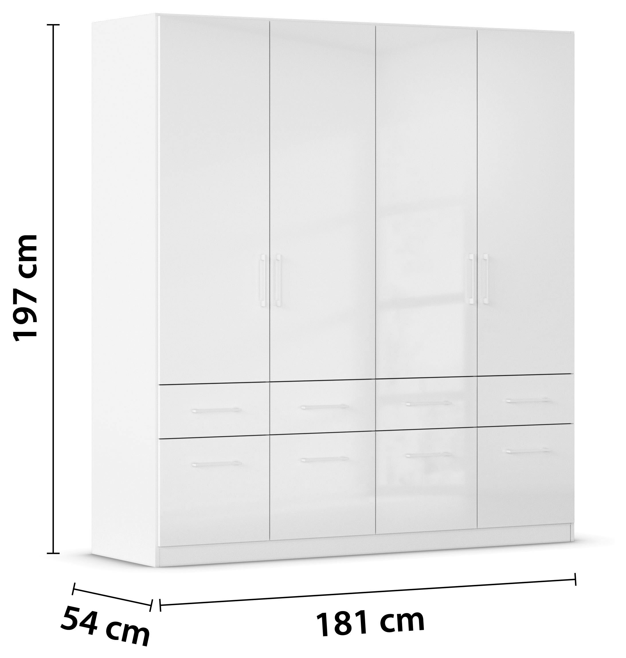 rauch Drehtürenschrank »Kleiderschrank Schrank Garderobe Schlafzimmerschrank CELLE«, in 4 Breiten und 2 Höhen, optional mit Schubkästen MADE IN GERMANY