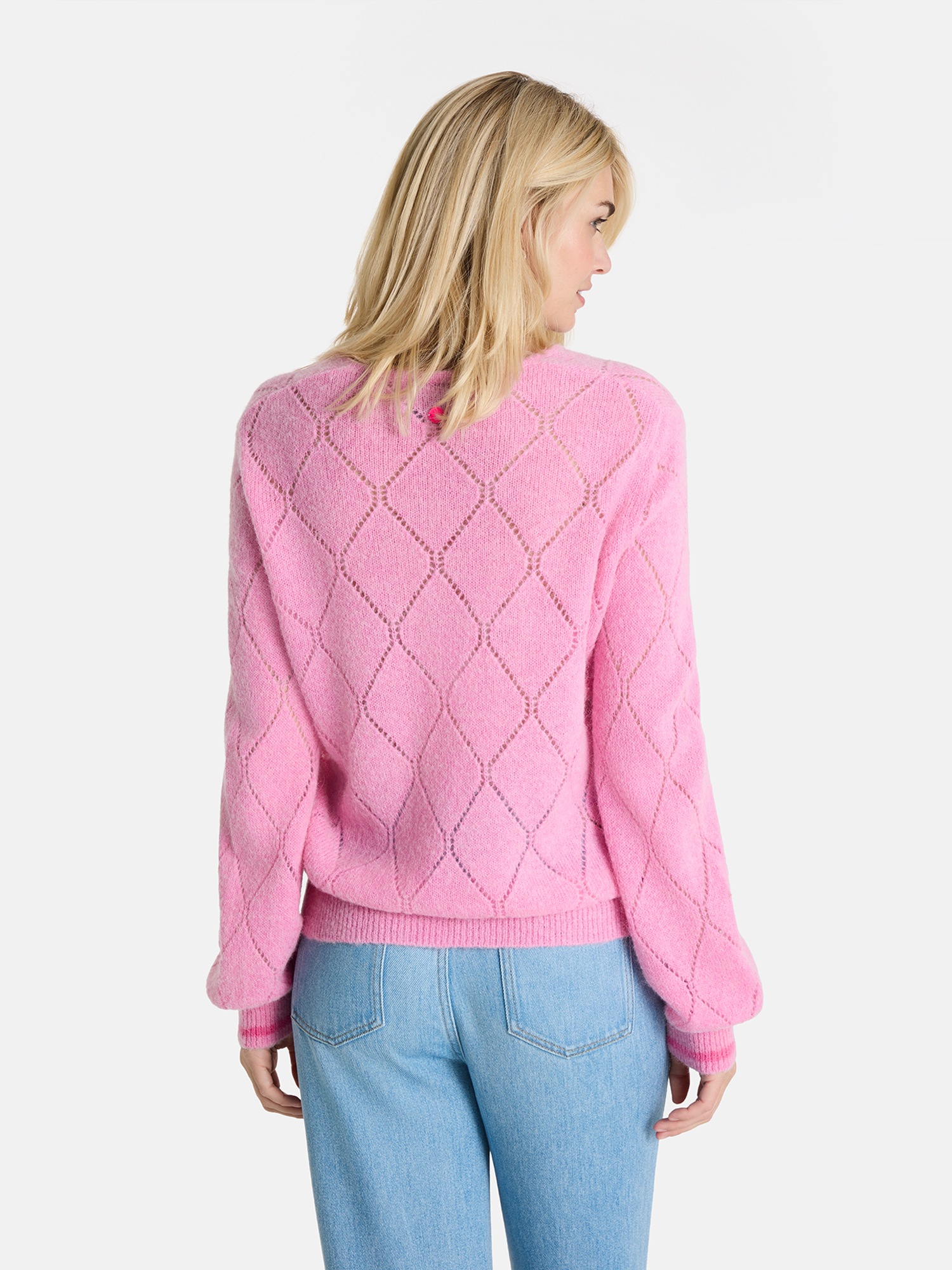 Lieblingsstück Strickpullover "TilbeL" mit Alpaka, Rautenmuster günstig online kaufen