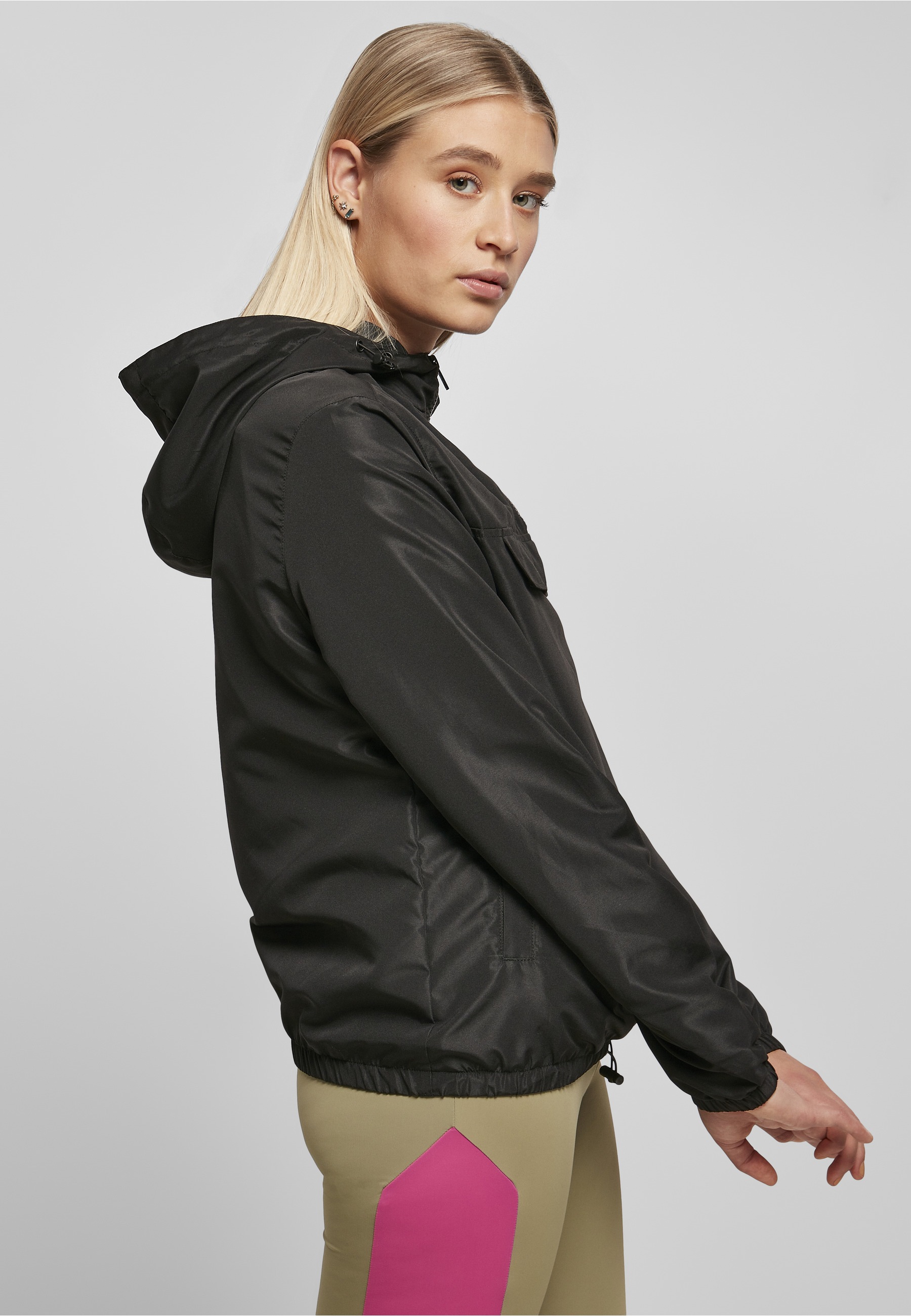 URBAN CLASSICS Langmantel »Urban Classics Damen Ladies Recycled Basic Pull Over Jacket«