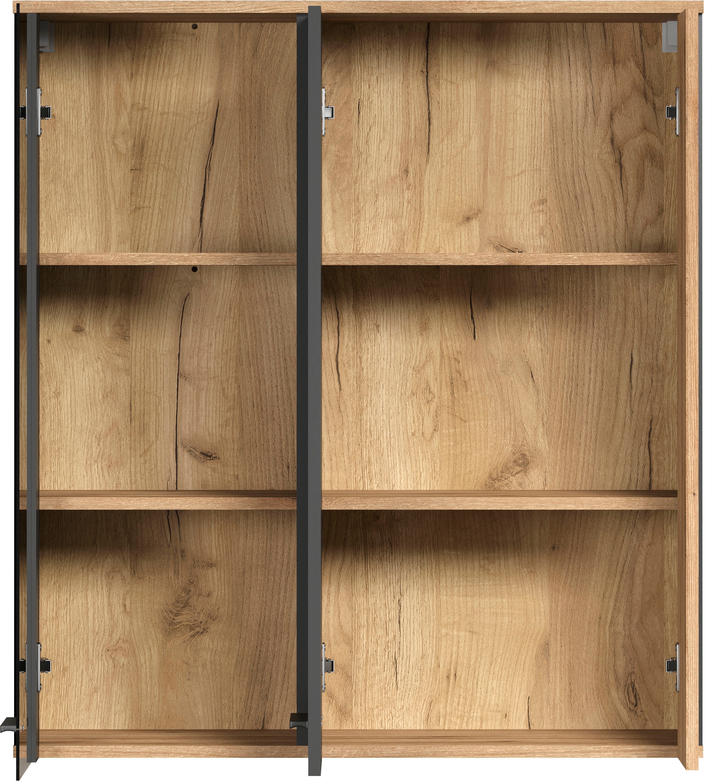 Home affaire Hängevitrine »Estepona« 1 Stk. tlg. Tür mit Akustikpaneel-Look