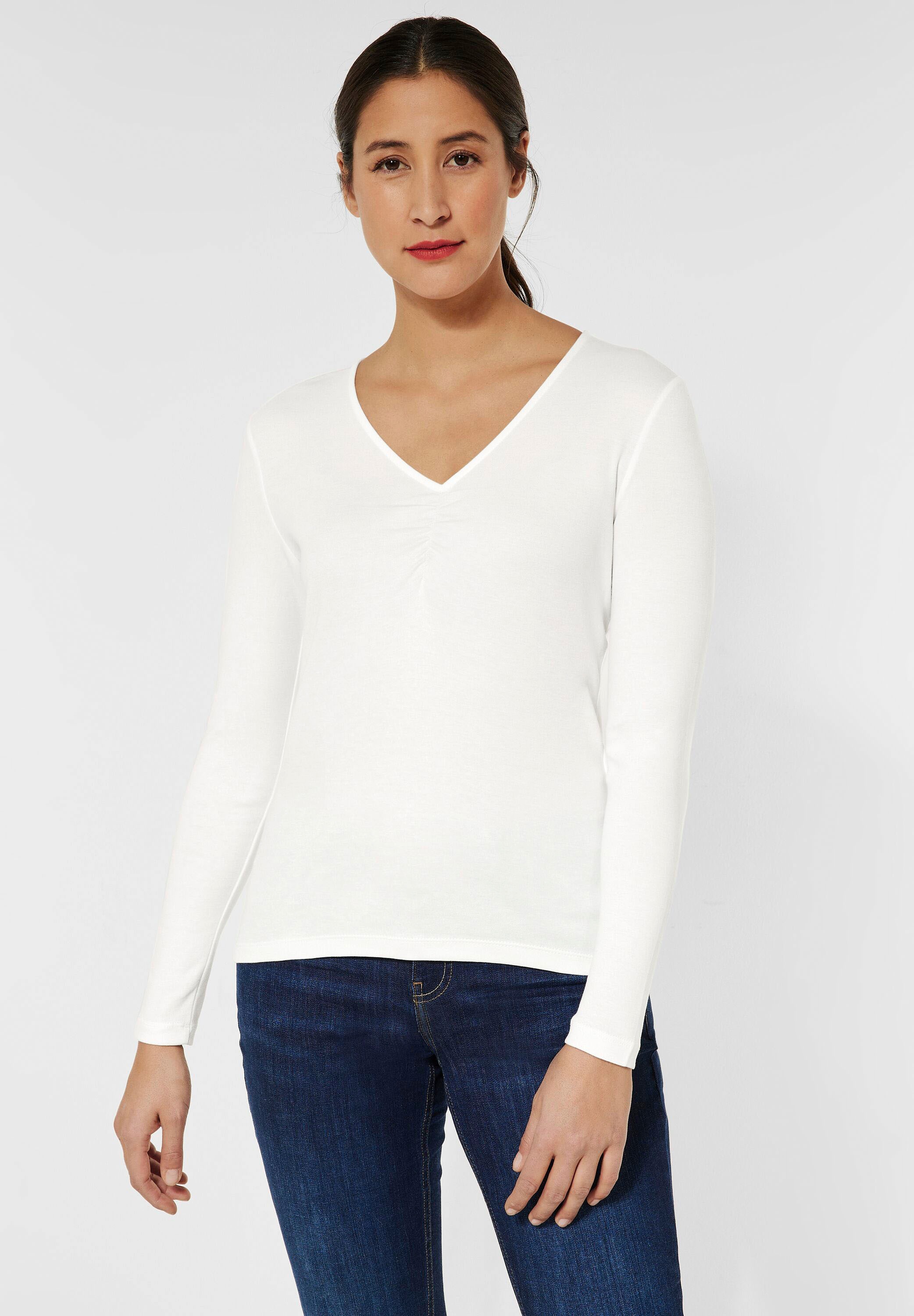 STREET ONE Langarmshirt im femininen Look