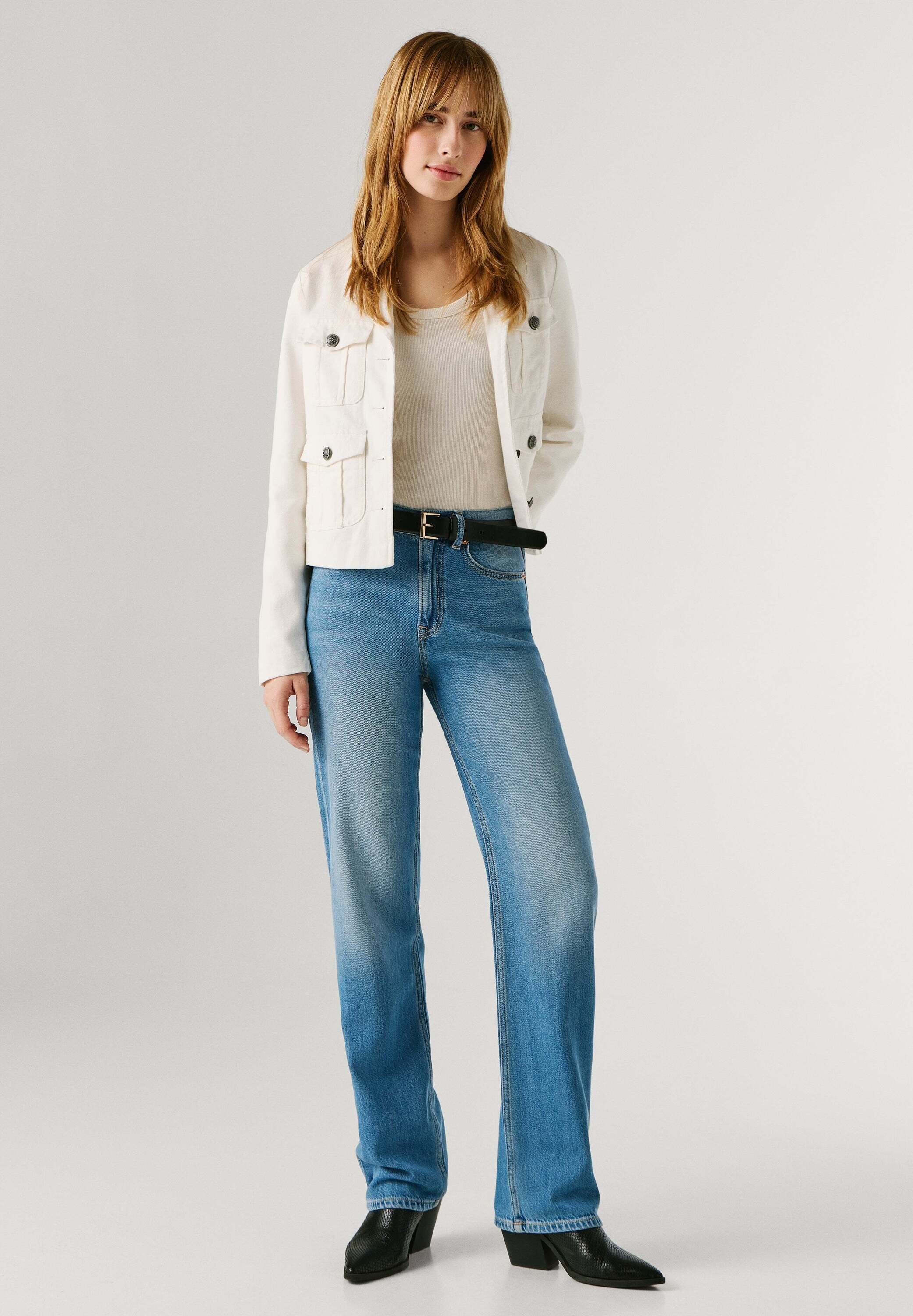 Pepe Jeans Straight-Jeans »straight leg jeans STRAIGHT JEANS HW ROBYN«
