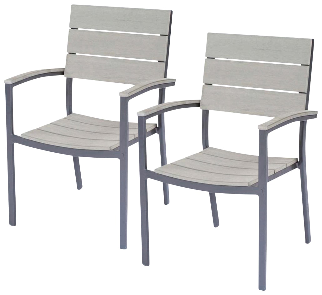 Gartenstuhl »OLIVIA«, (Set), 2 St., 2er Set, Polyrattan