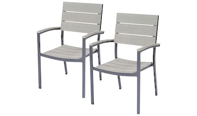 Gartenstuhl »OLIVIA«, (Set), 2 St., 2er Set, Polyrattan