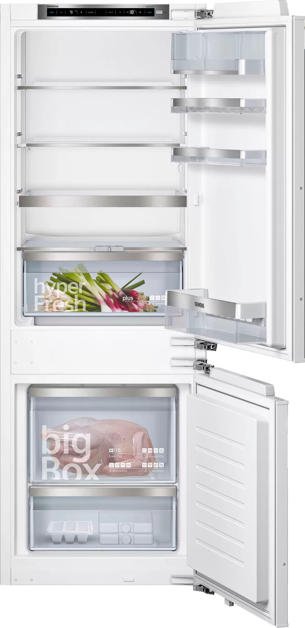 SIEMENS Einbaukühlgefrierkombination iQ500 "KI77SADE0" 157,8 cm hoch 55,8 c günstig online kaufen